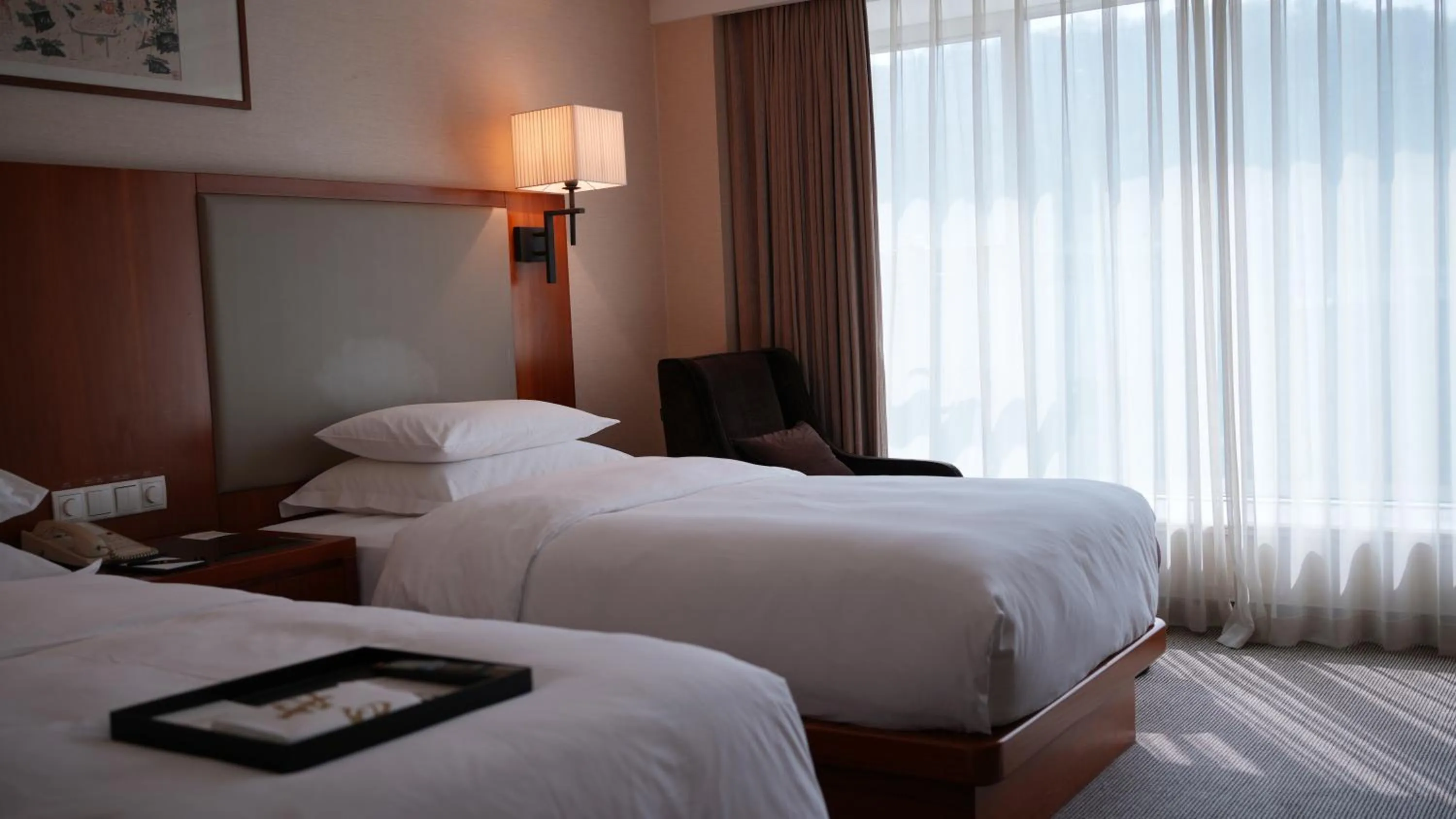 Bed in Narada Grand Hotel Zhejiang