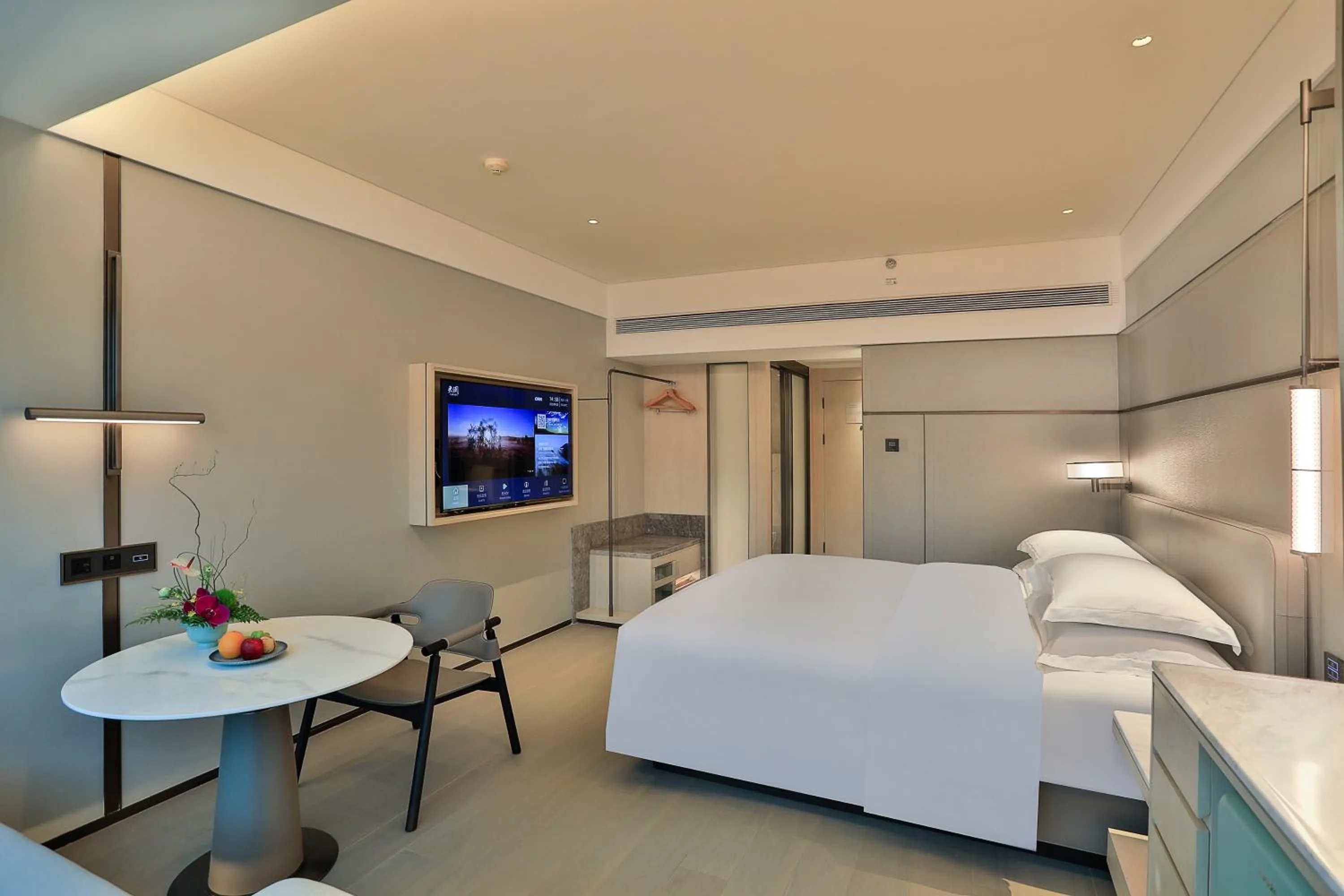 Bed in Narada Grand Hotel Zhejiang