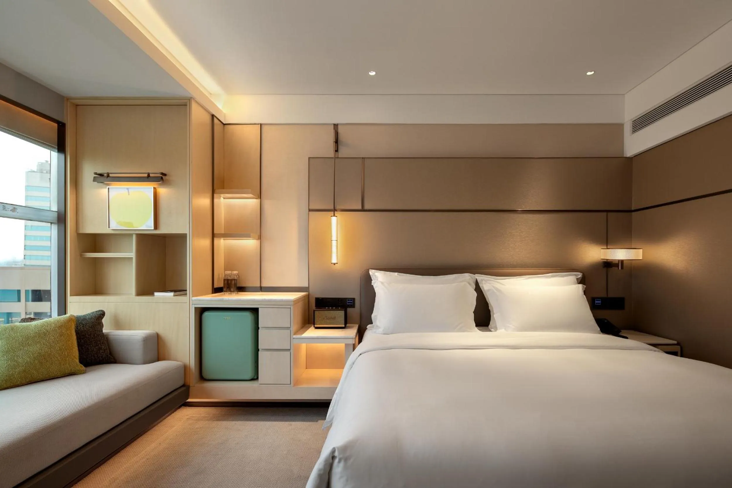 Bed in Zhejiang Narada Grand Hotel