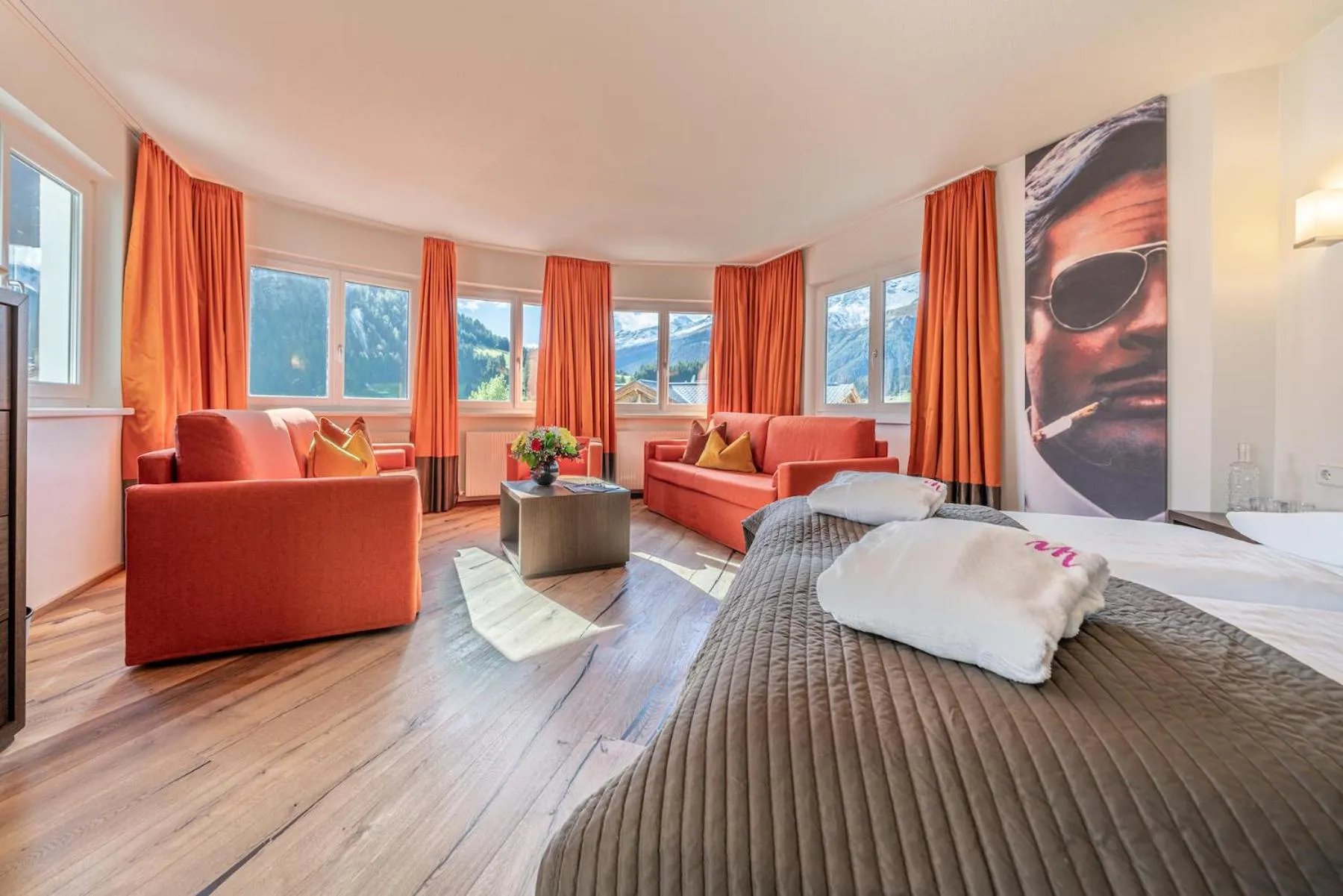 Photo of the whole room, Bed in Alpin Art & Spa Hotel Naudererhof Superior