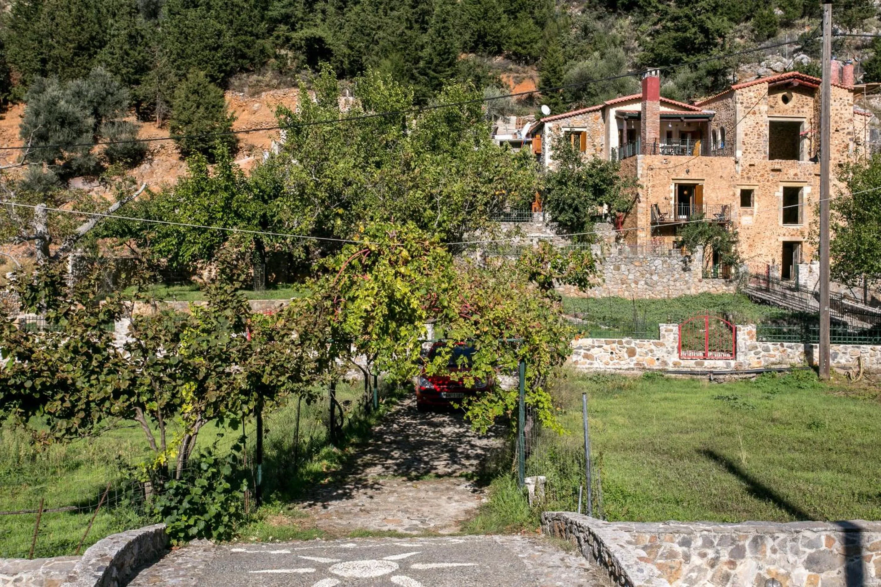 Facade/entrance in Ifigenia Theriso Village
