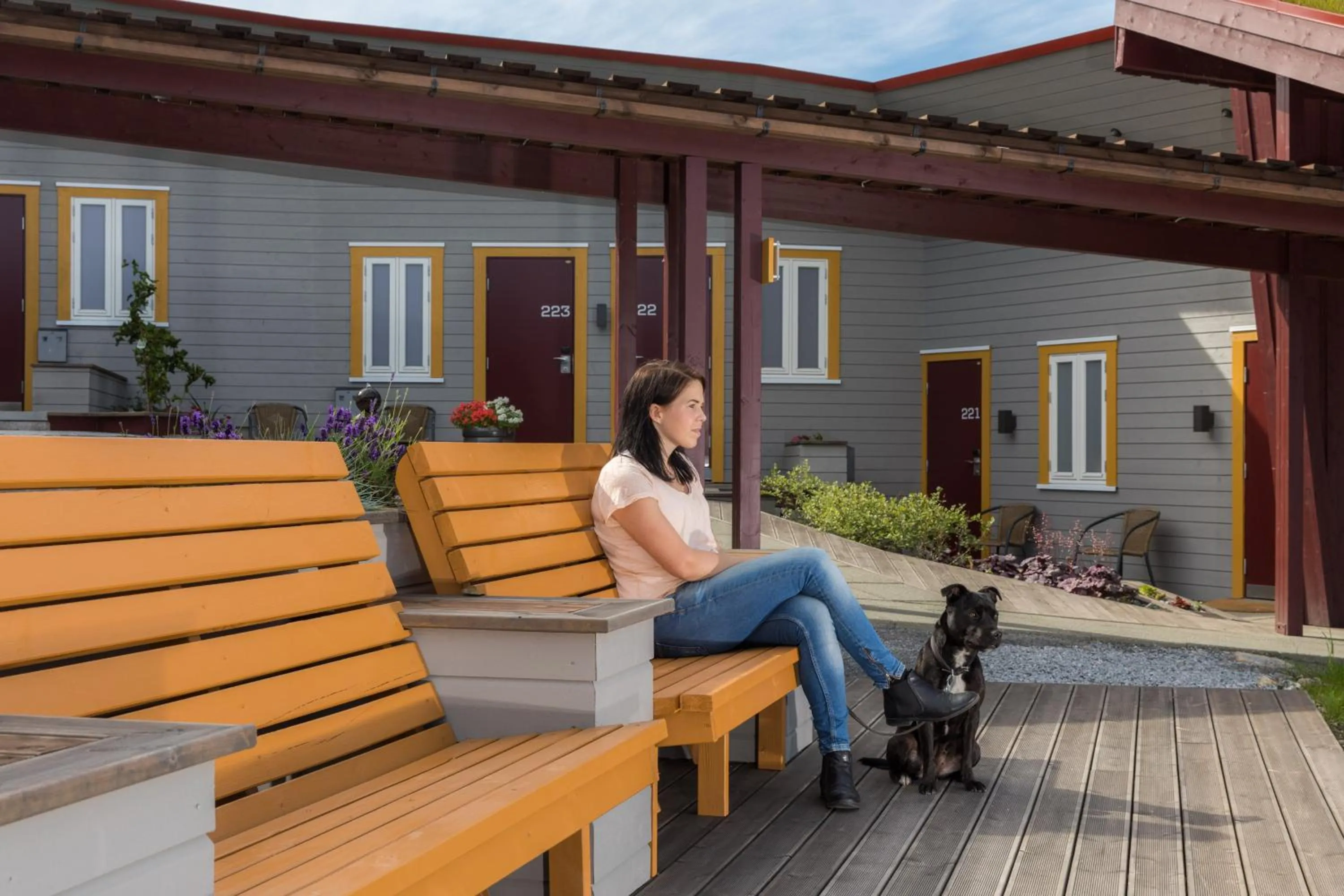 Patio in Dolmsundet Hotell Hitra