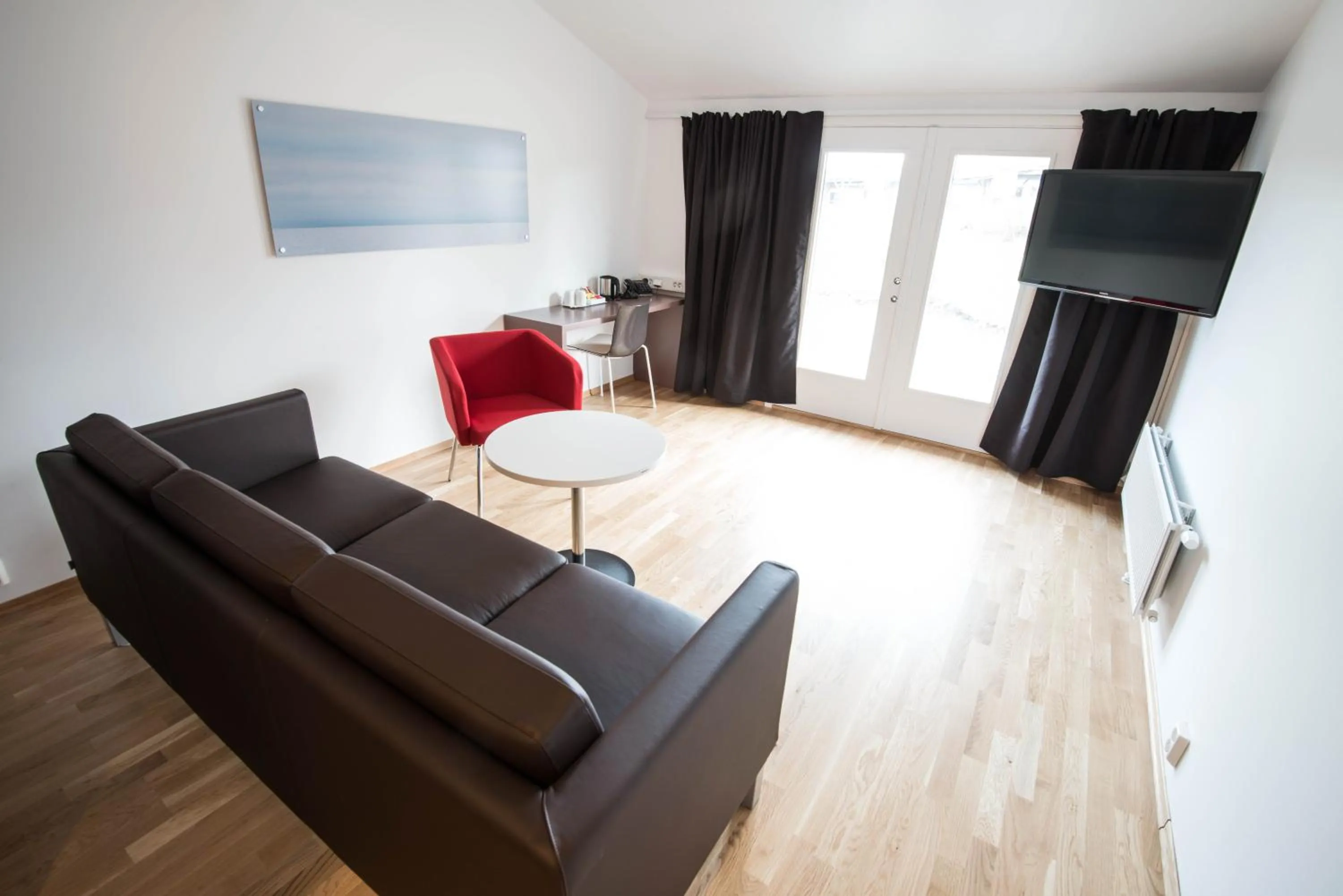 Living room in Dolmsundet Hotell Hitra