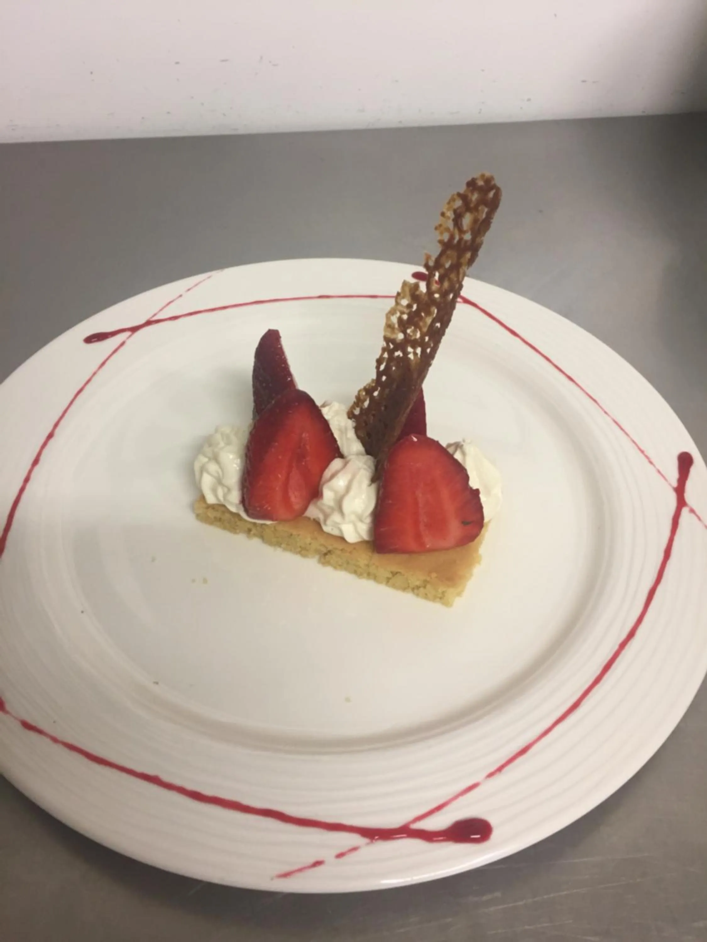 Food close-up in Hotel Restaurant La Martiniere