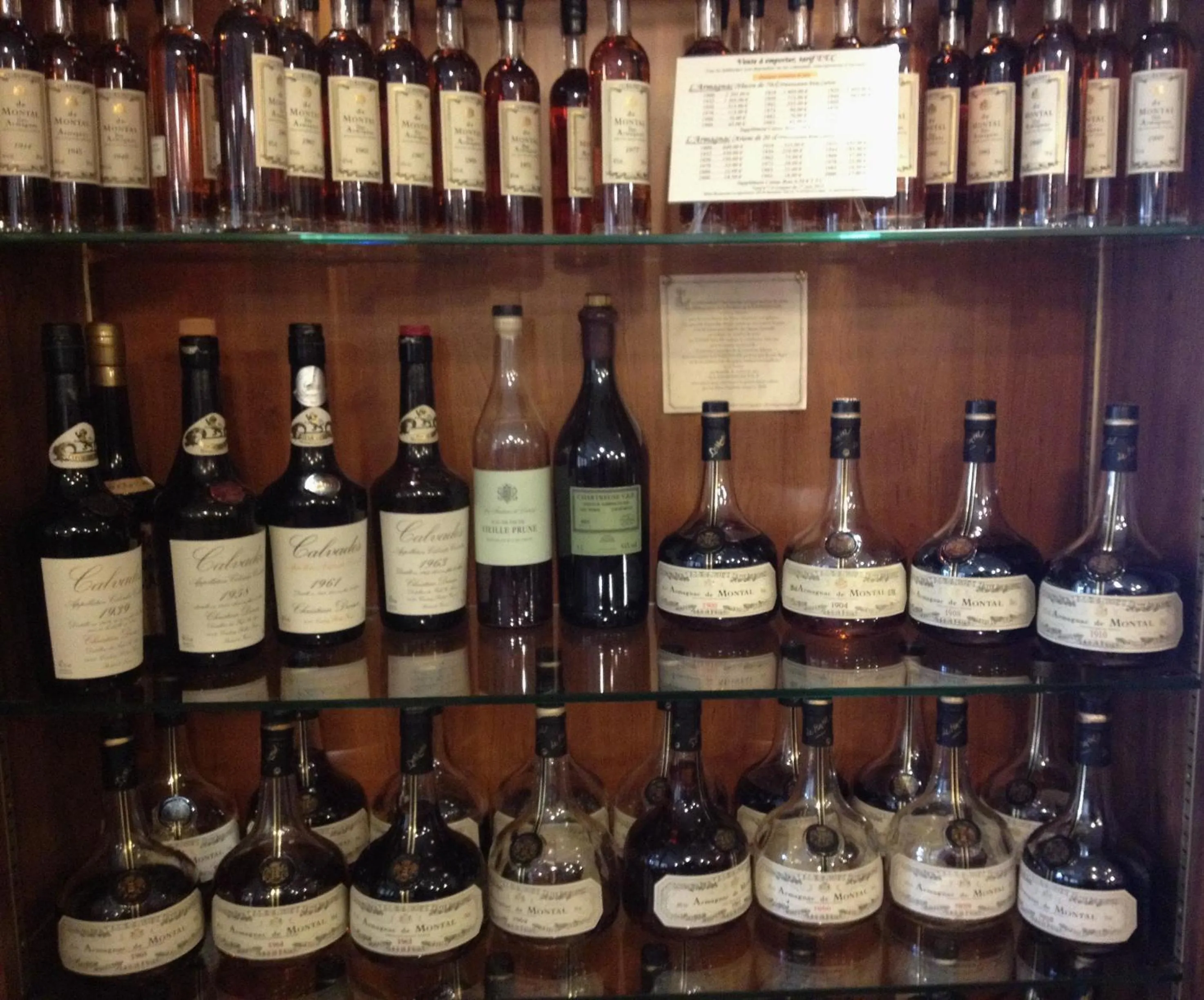 Alcoholic drinks in Hotel Restaurant La Martiniere