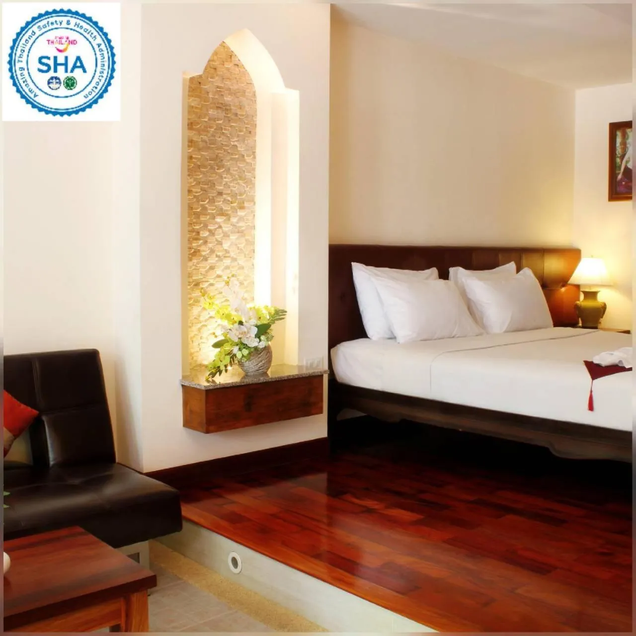 Bed in Baan Pron Phateep