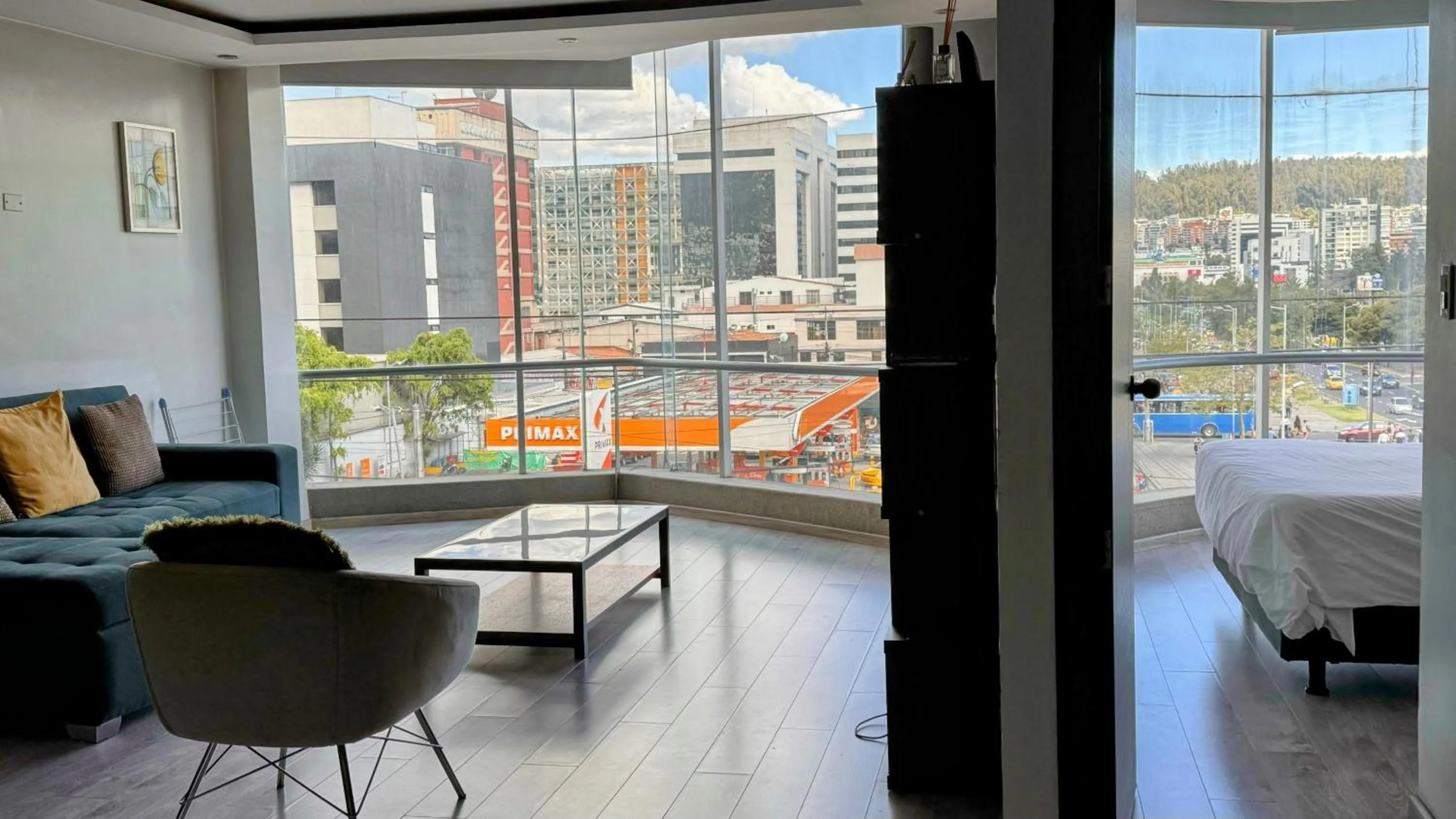 View (from property/room), Bed in Edificio Tofino