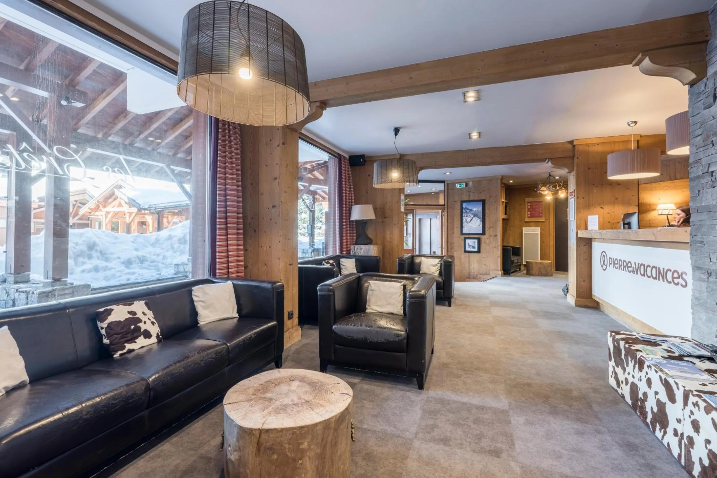 Lobby or reception in Résidence Pierre & Vacances Premium les Crets