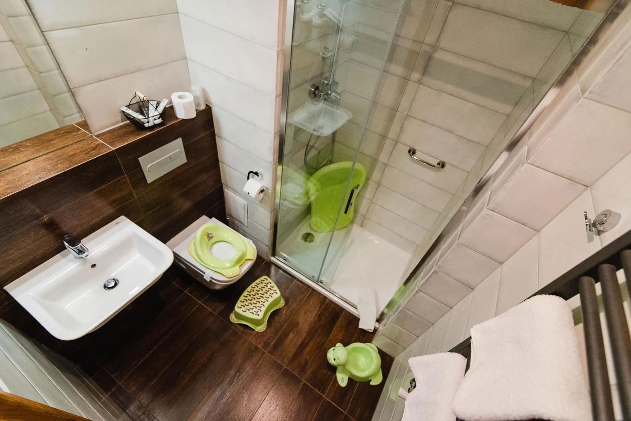 Shower in Hotel Podklasztorze