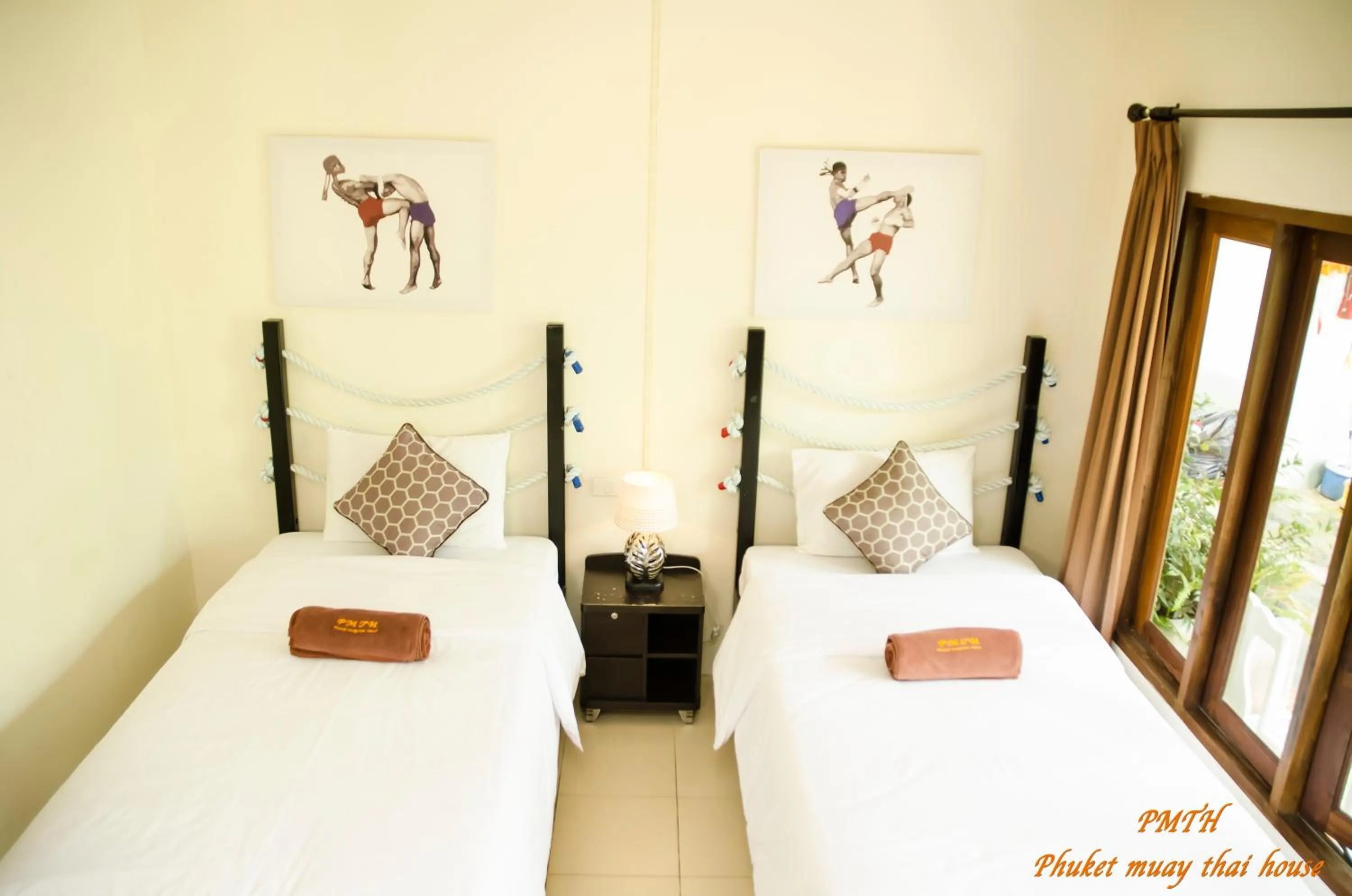 Patio, Bed in Phuket Muay Thai House