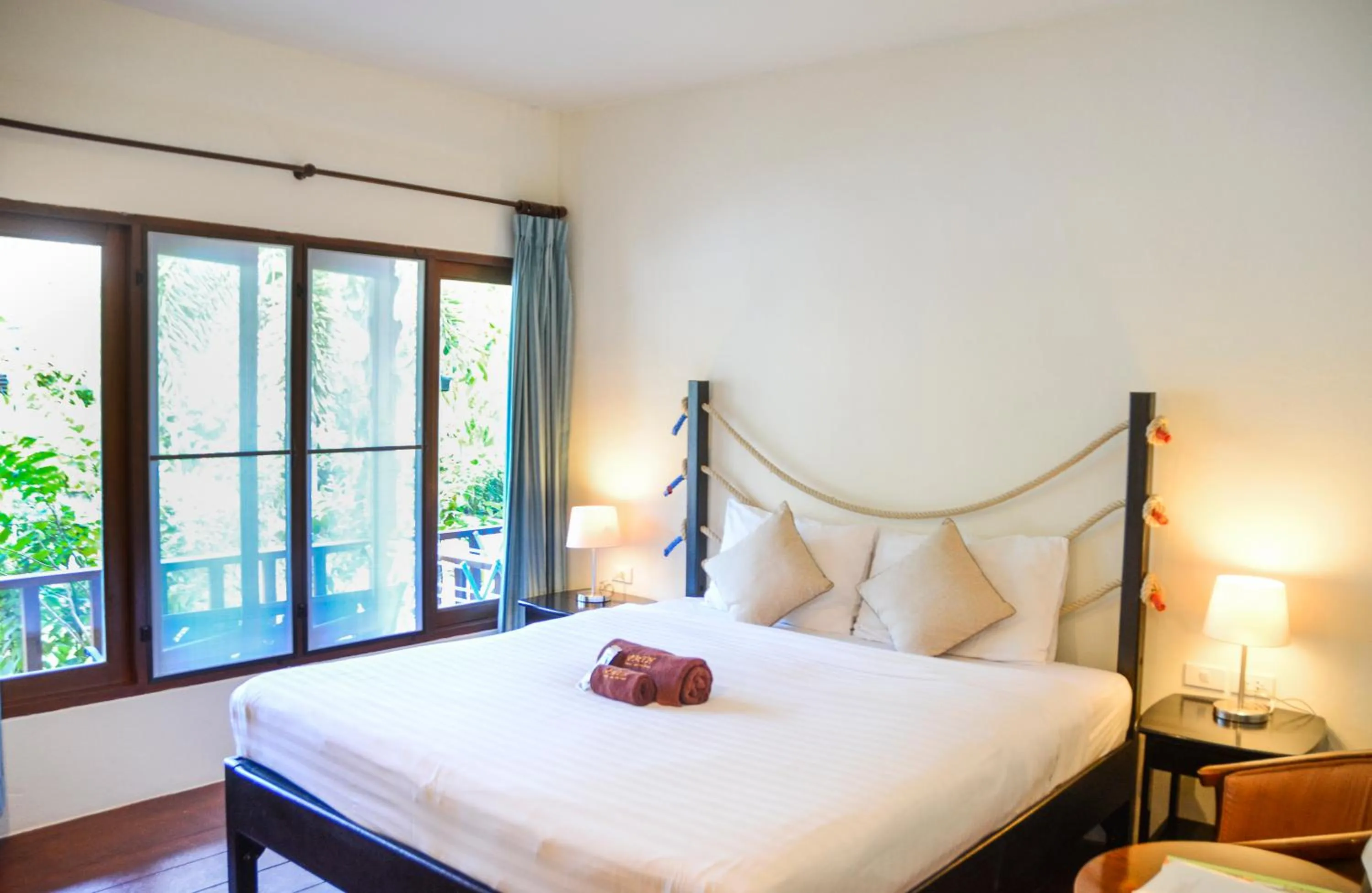 Bed in Phuket Muay Thai House