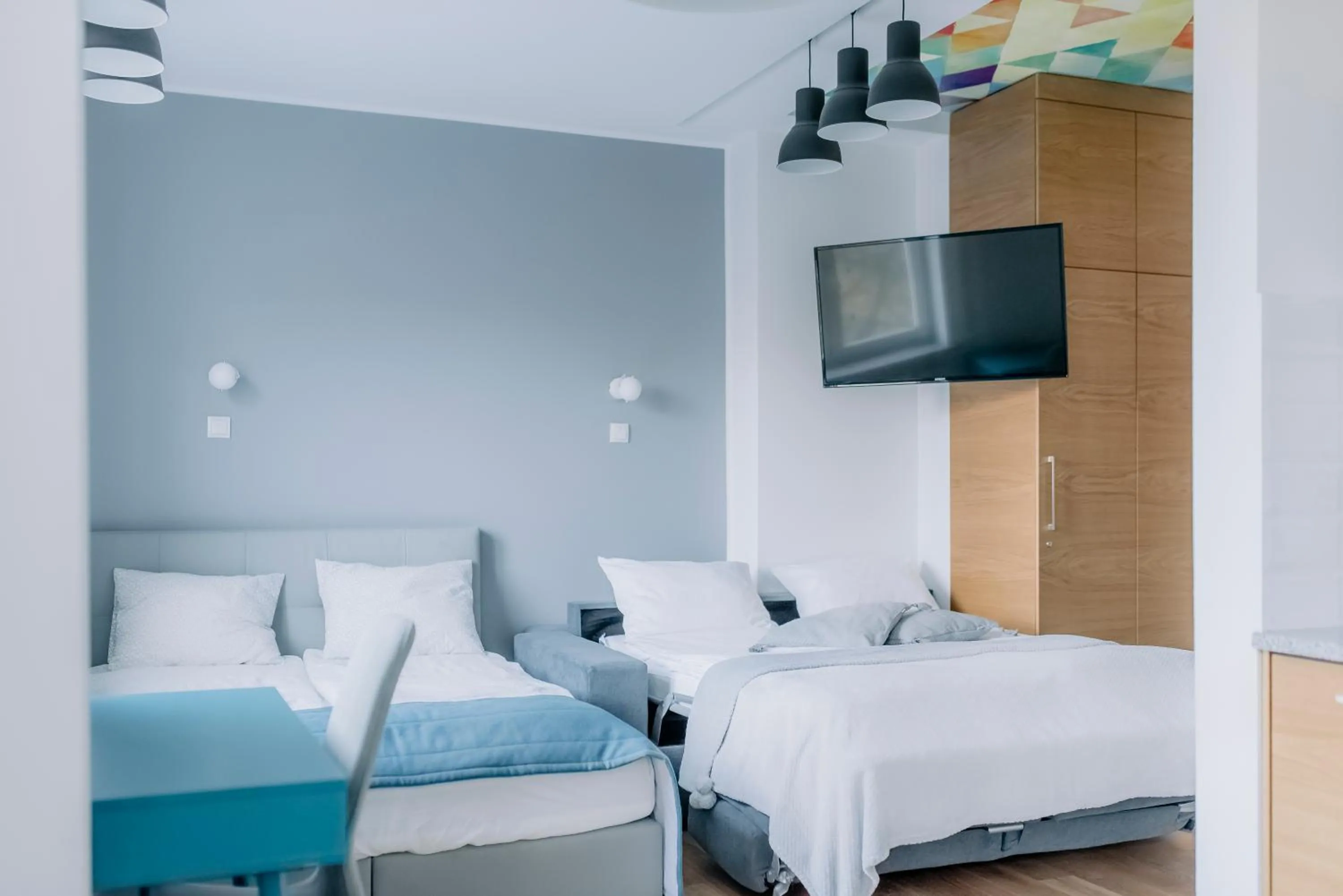 Bed in APARTEL Plac Zbawiciela Studio