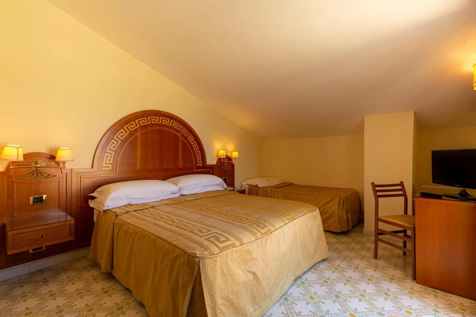 Bed in Hotel Villa Igea