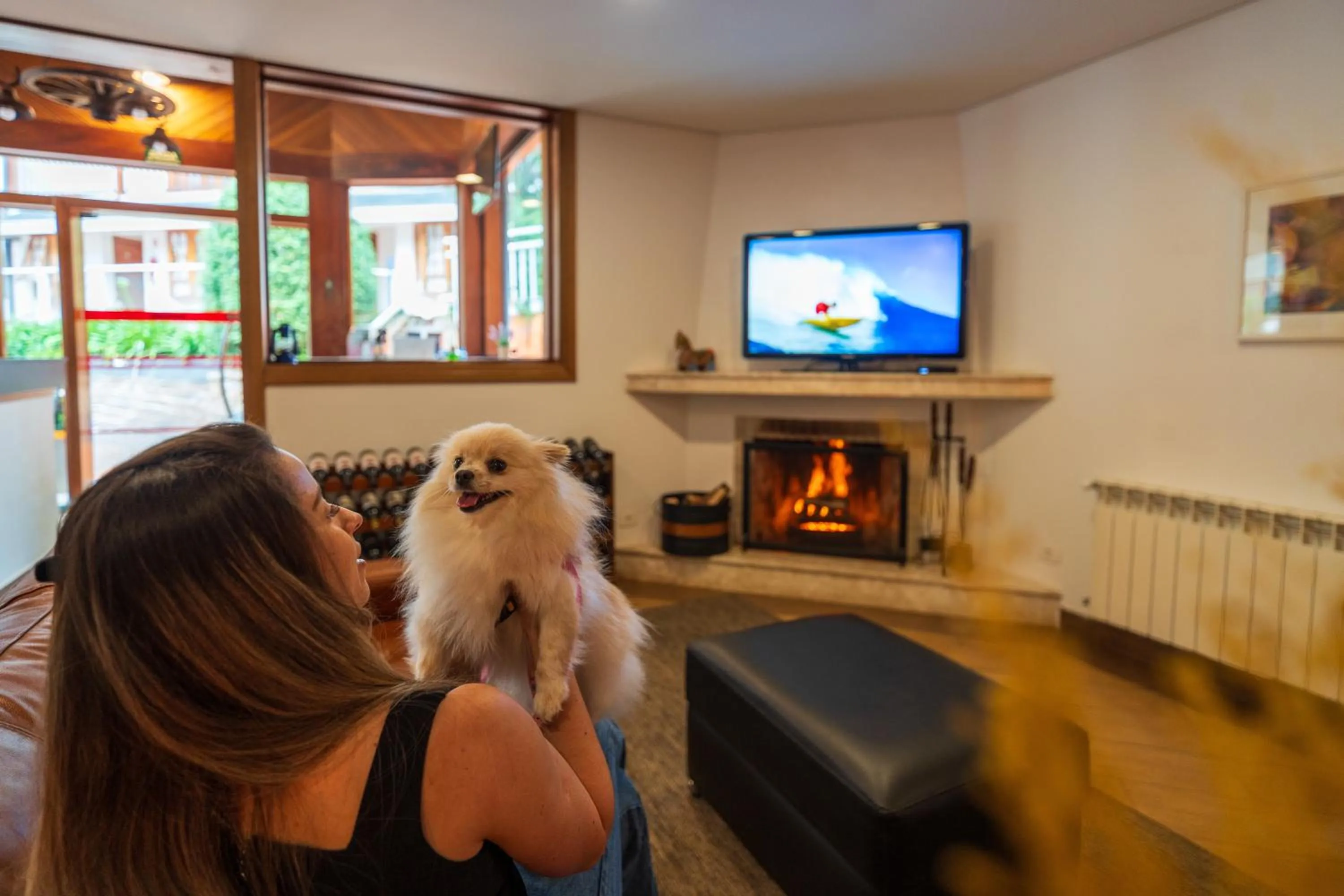 Communal lounge/ TV room in Pousada Campos dos Holandeses - Campos do Jordao