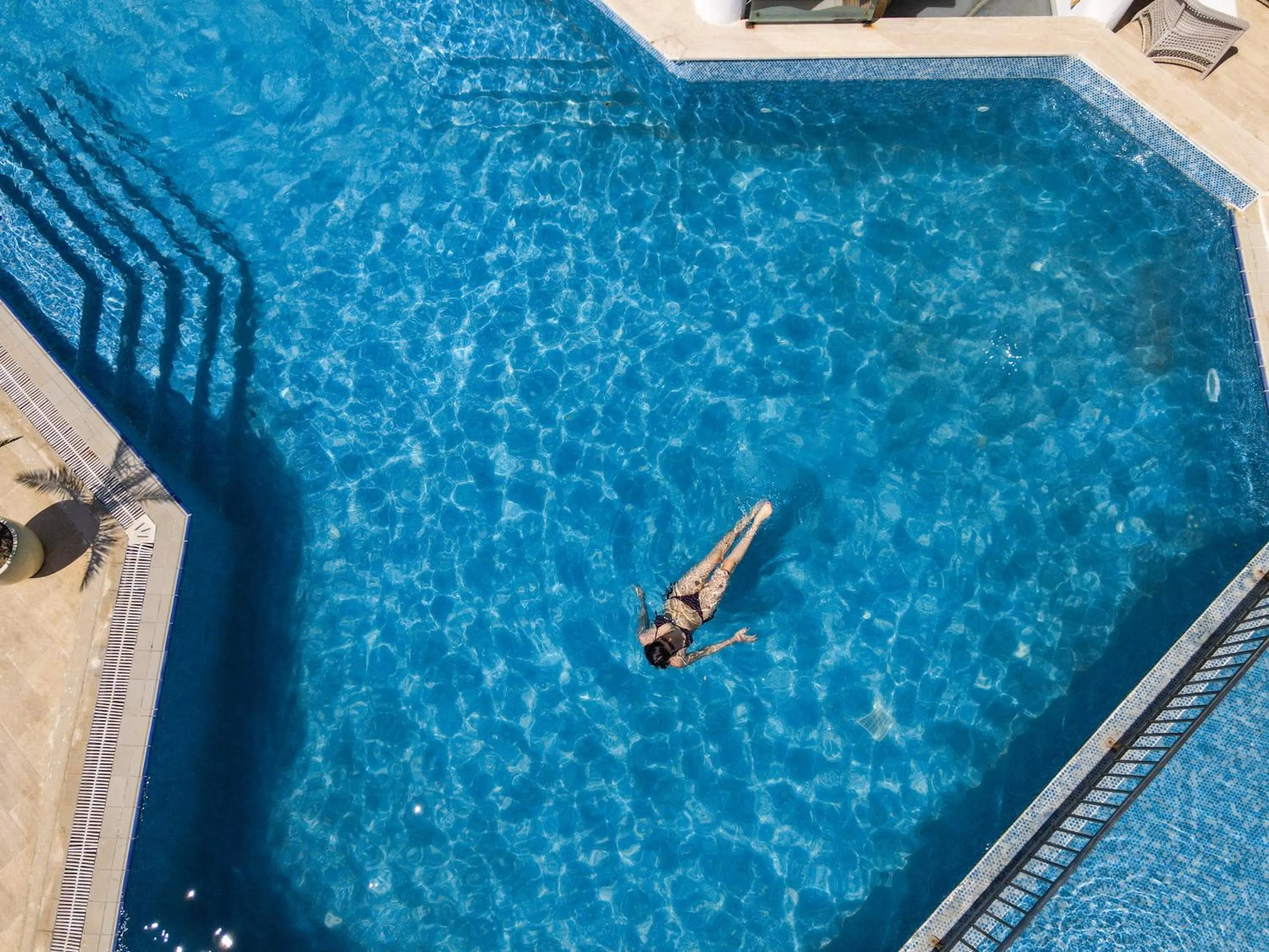 Pool view in Torbahan Hotel