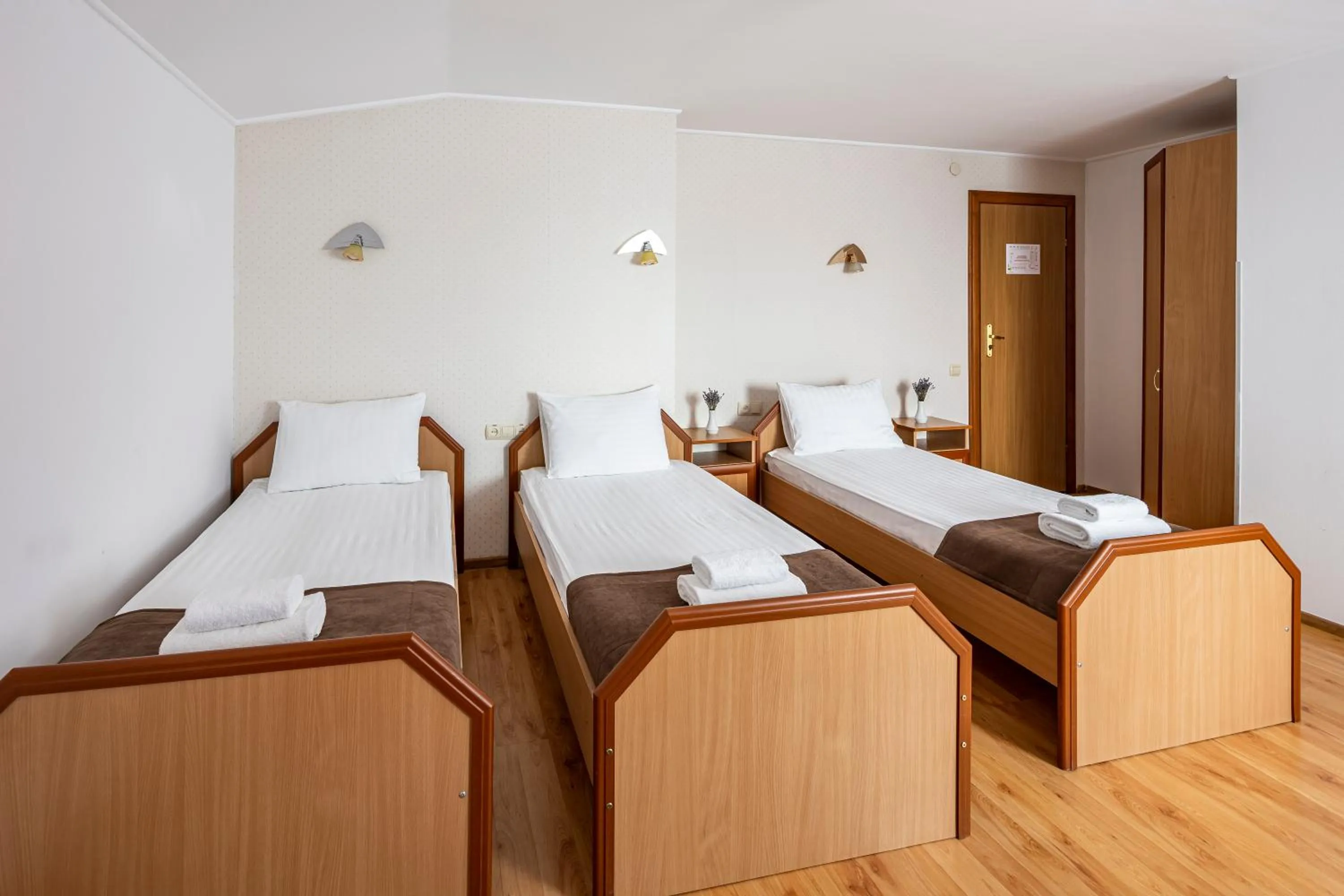 Bed in Hotel Galaktika