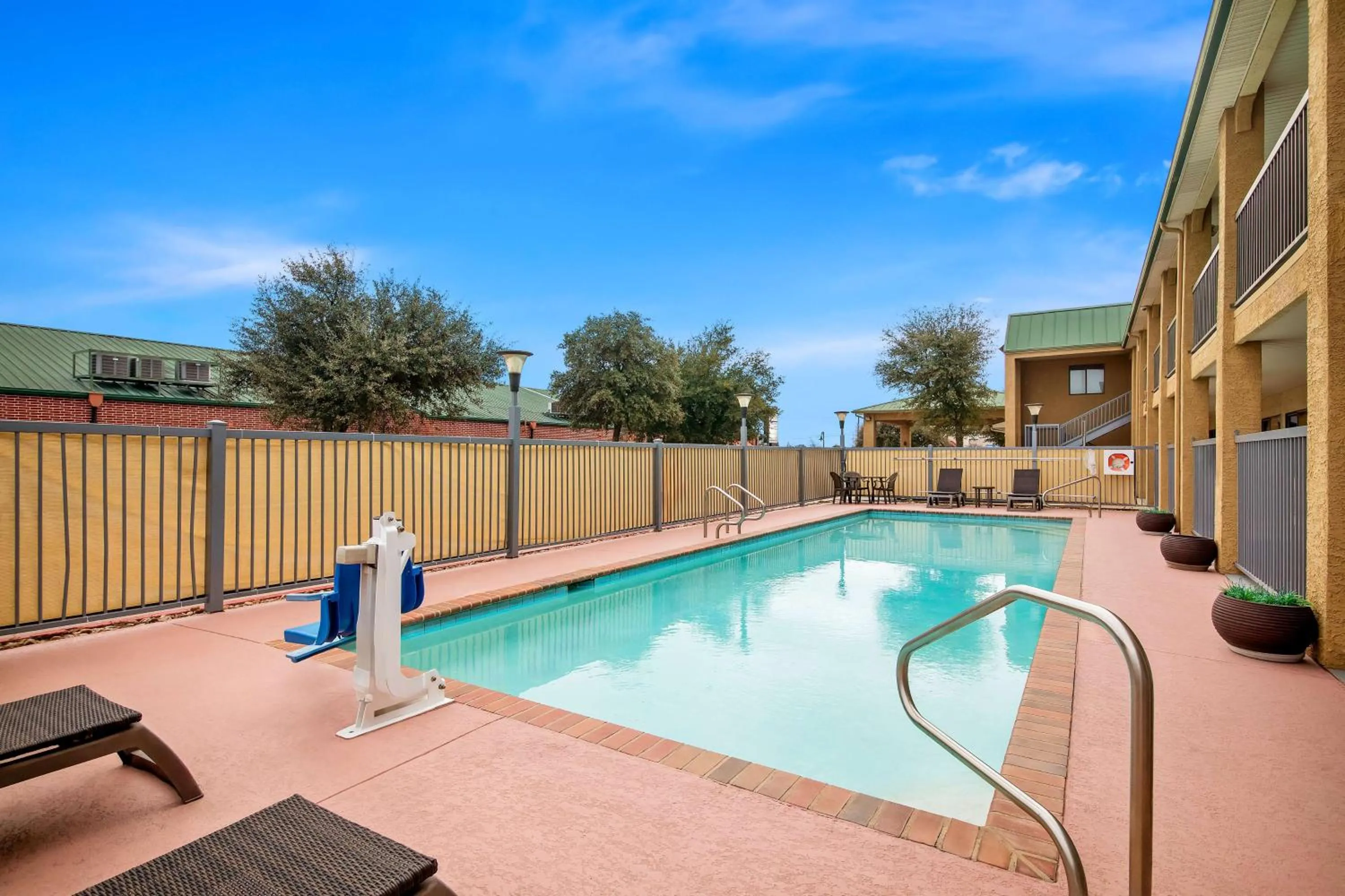 Pool view in Best Western Cedar Inn