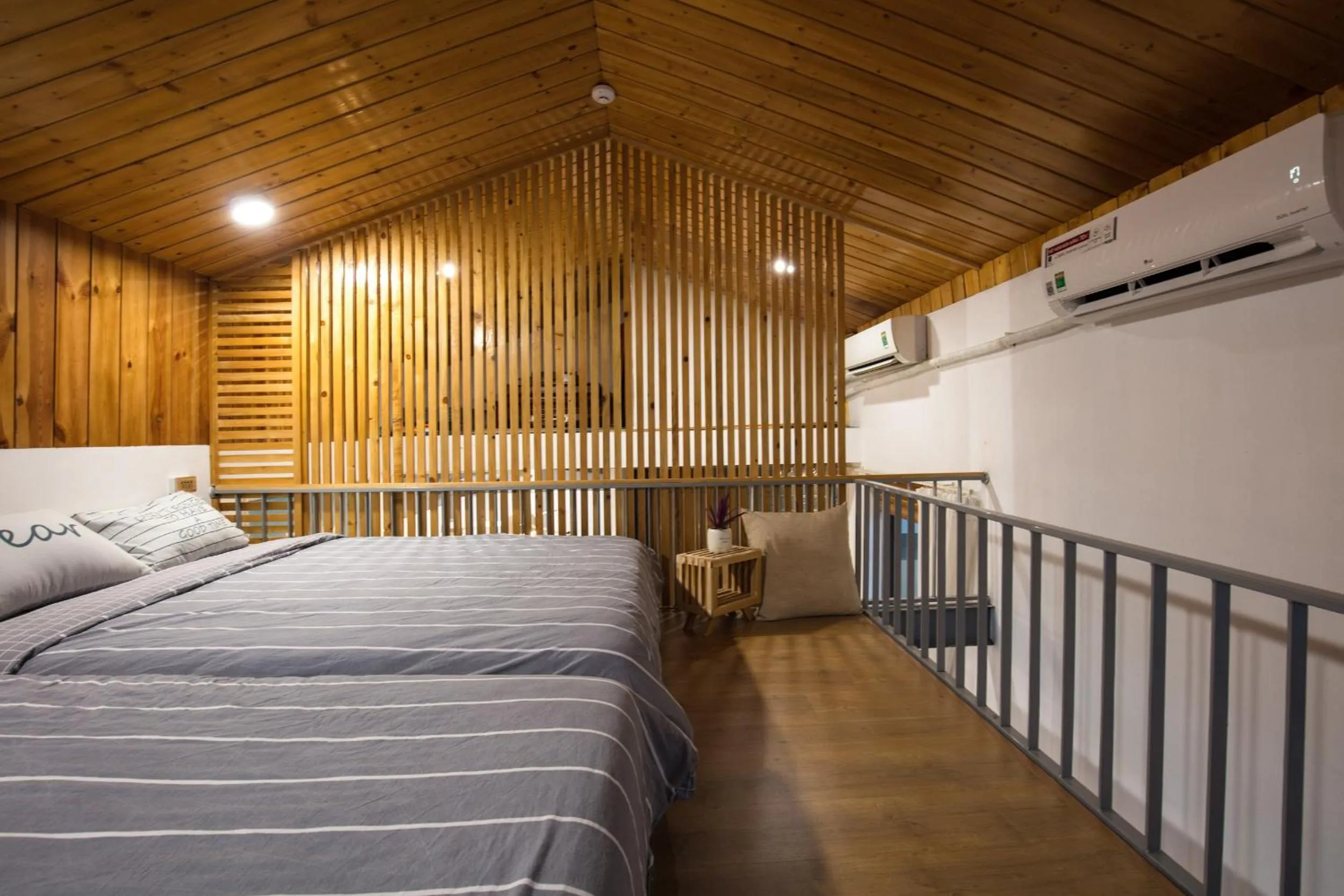 Bed in SaziHome Le Thanh Tong Hanoi