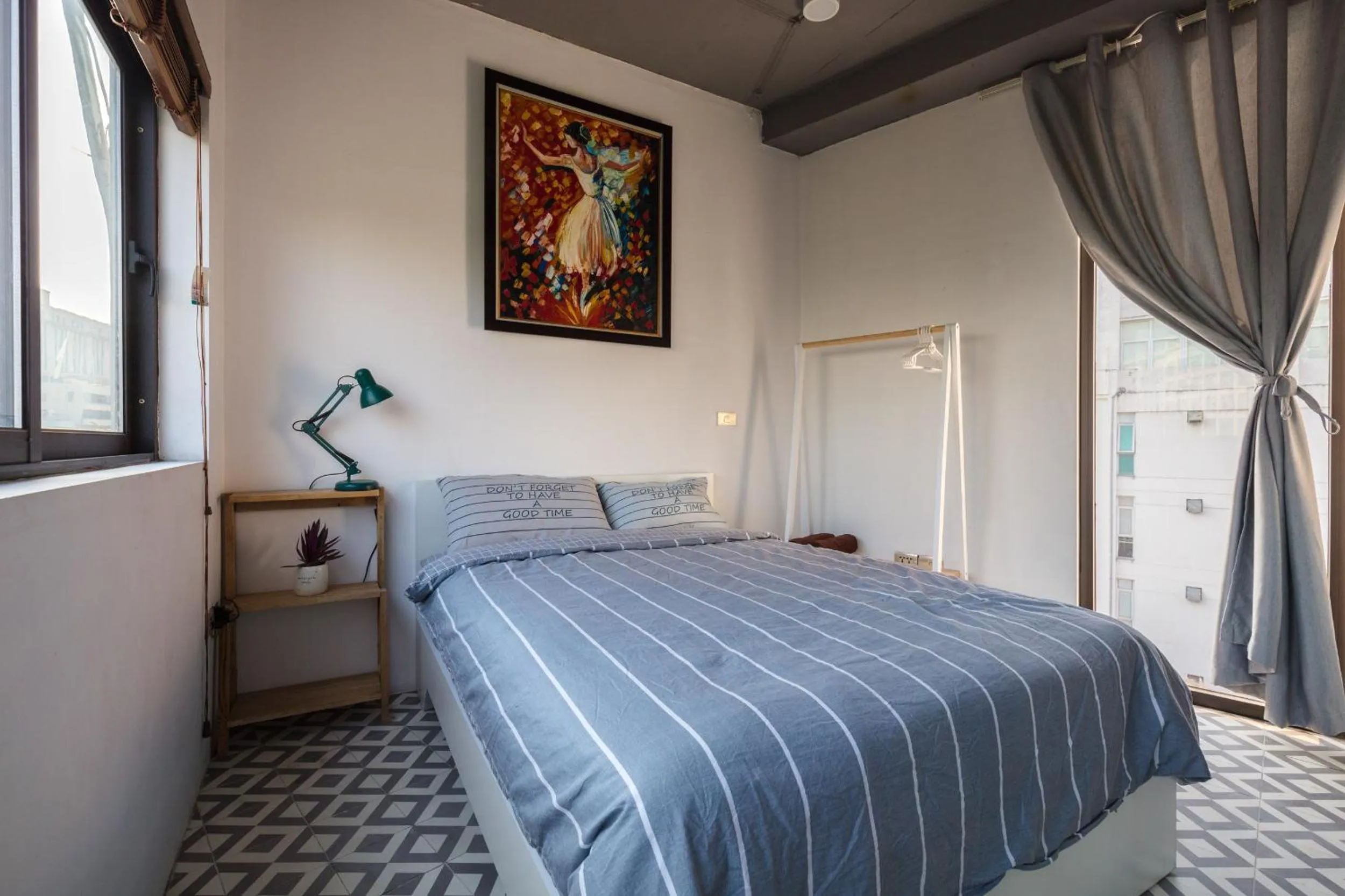 Bed in SaziHome Le Thanh Tong Hanoi