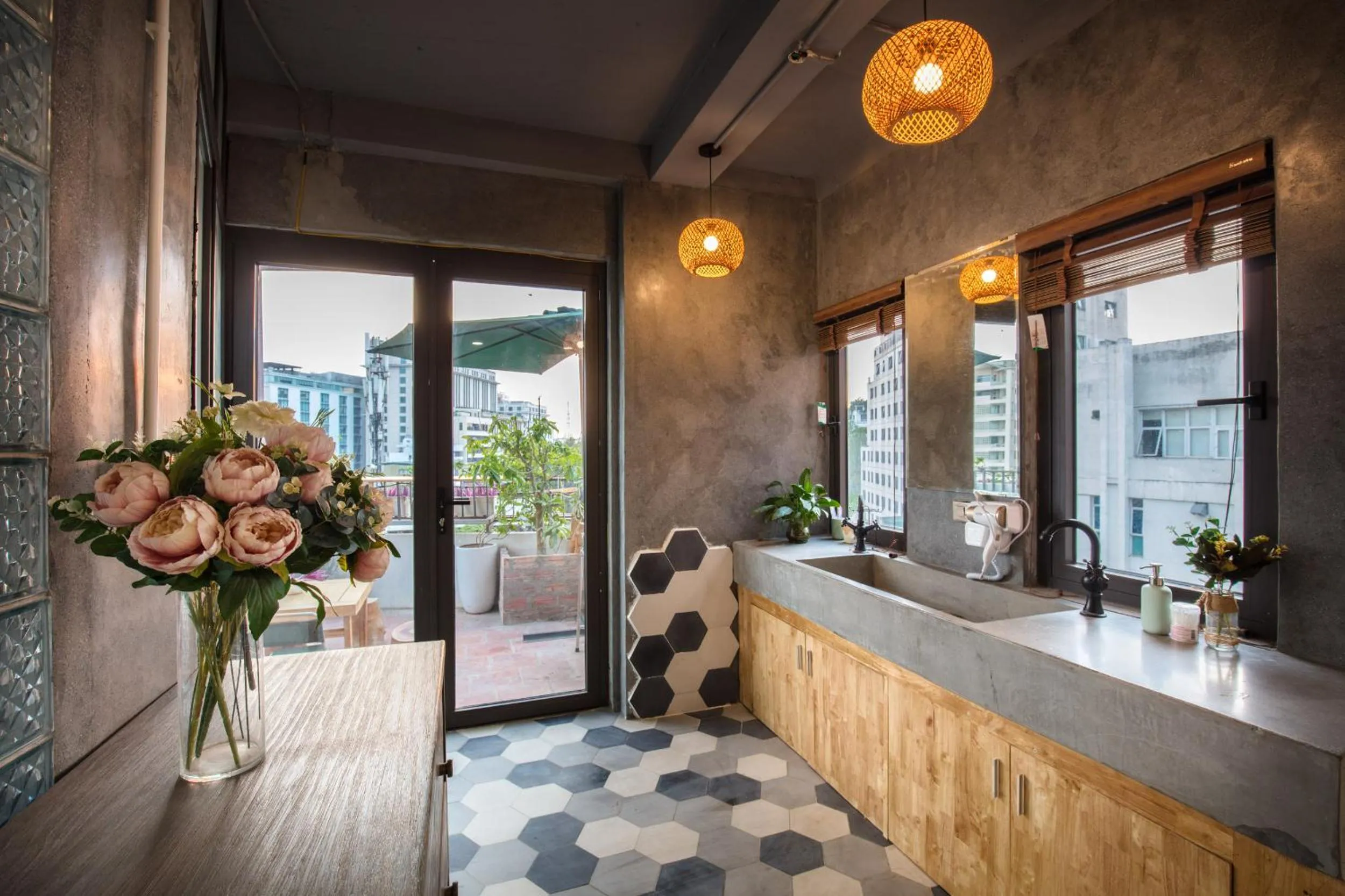 Bathroom in SaziHome Le Thanh Tong Hanoi