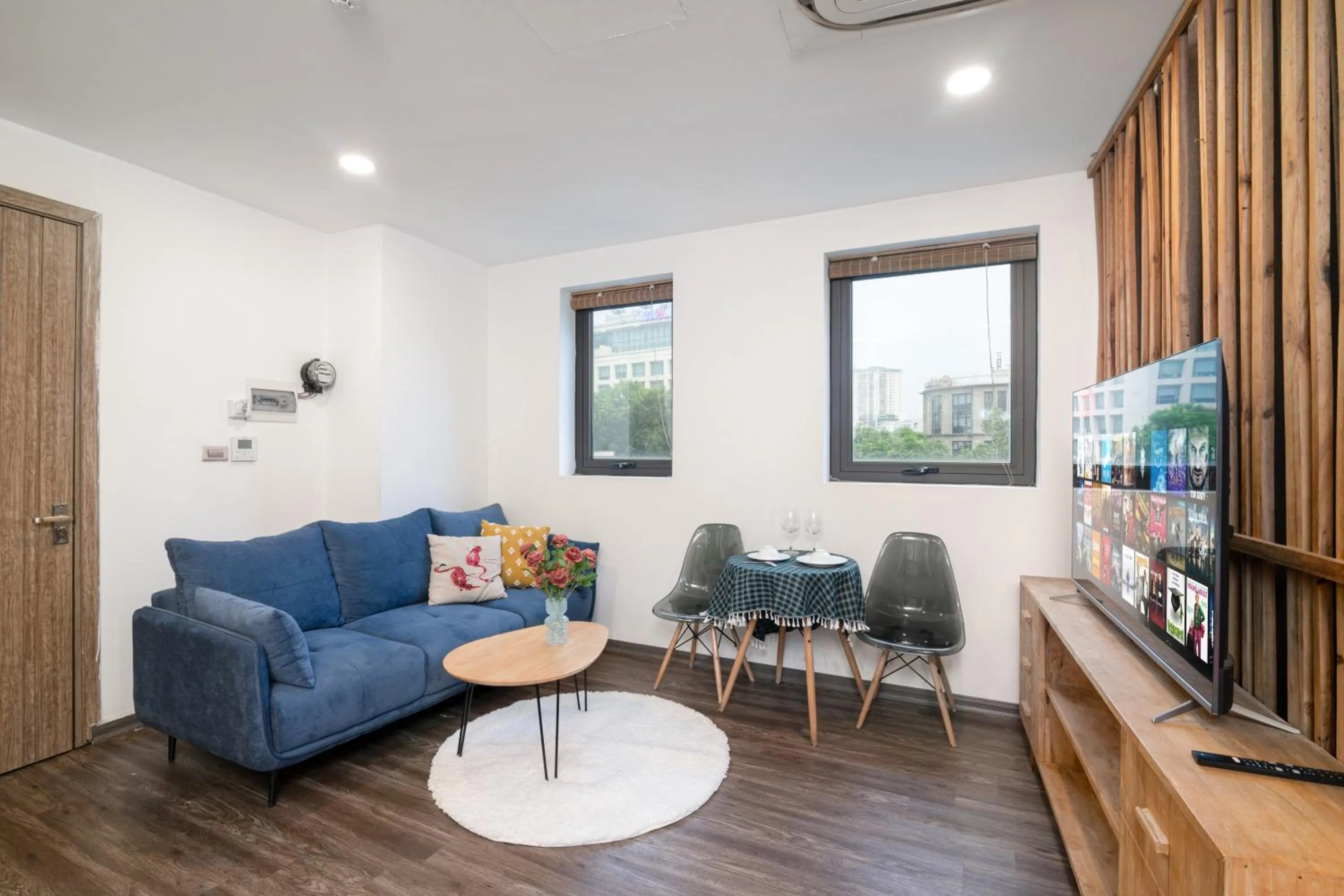 Living room in SaziHome Le Thanh Tong Hanoi