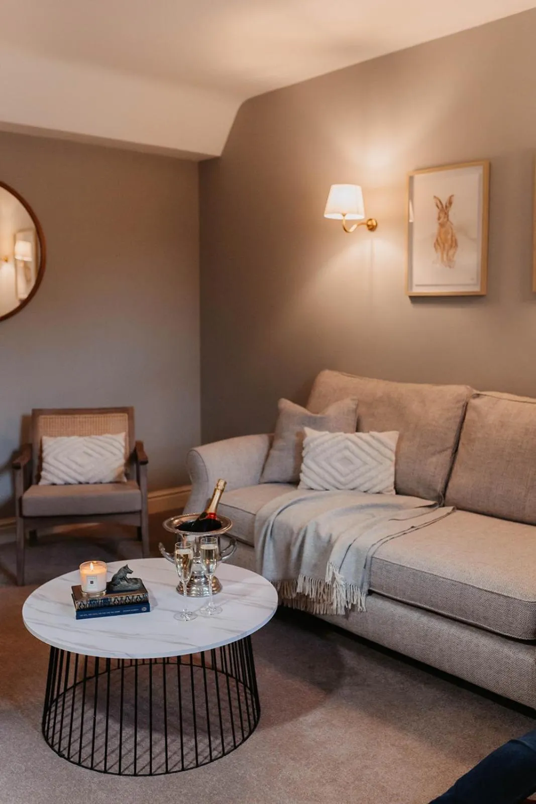 Seating area in The Boar's Head