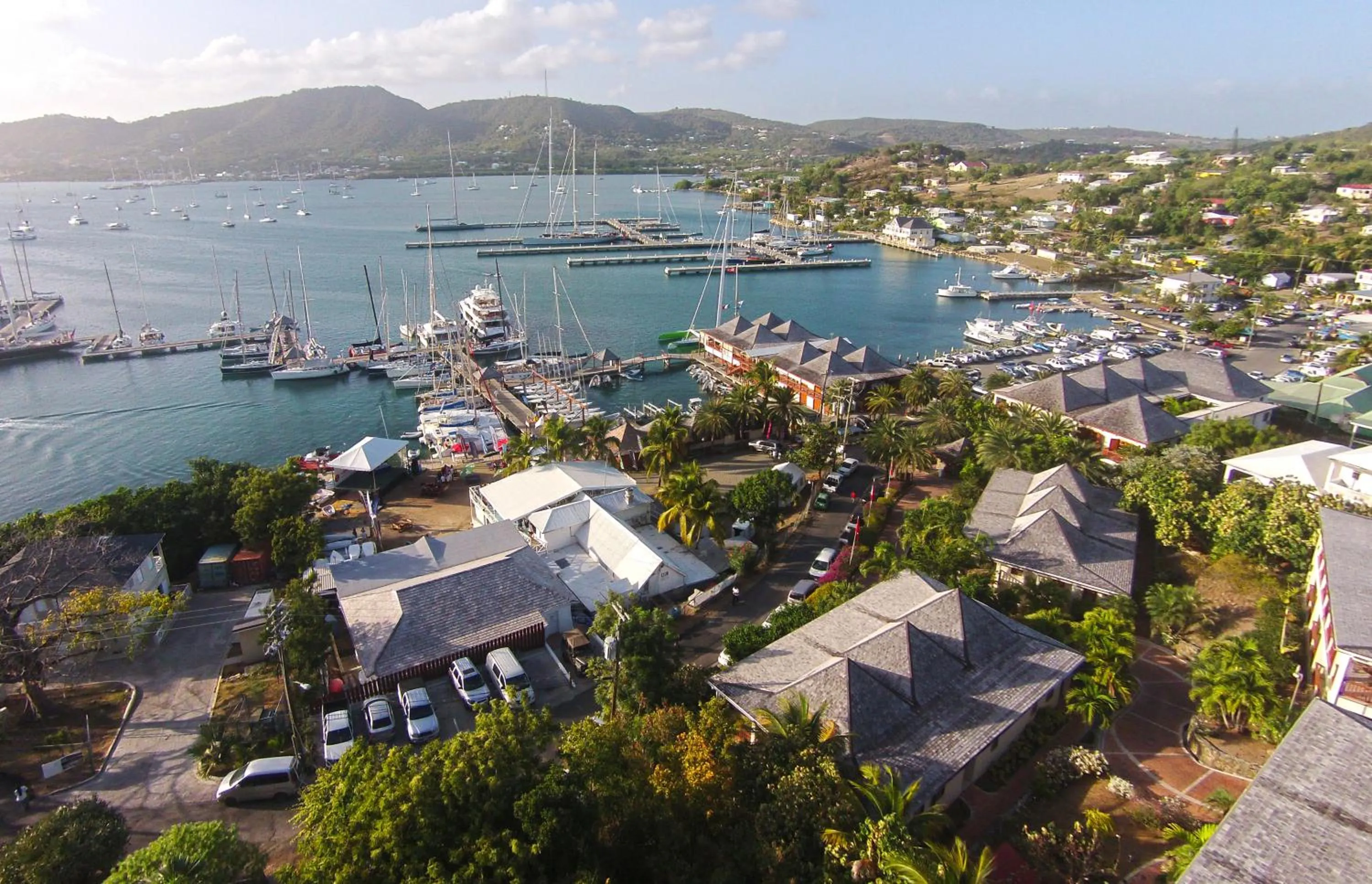 Bird's eye view in Antigua Superyacht Marina & Resort