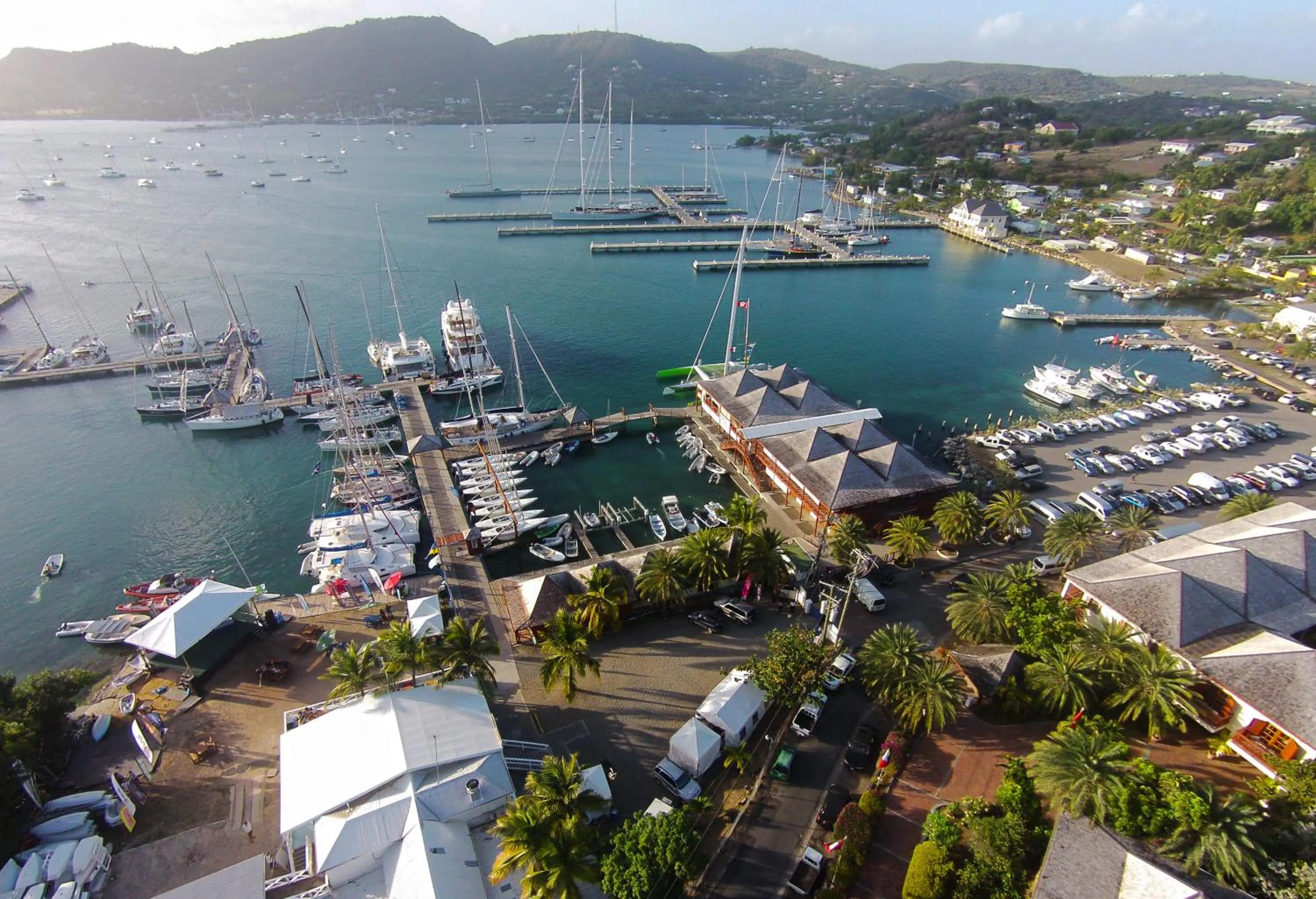 Bird's eye view in Antigua Superyacht Marina & Resort