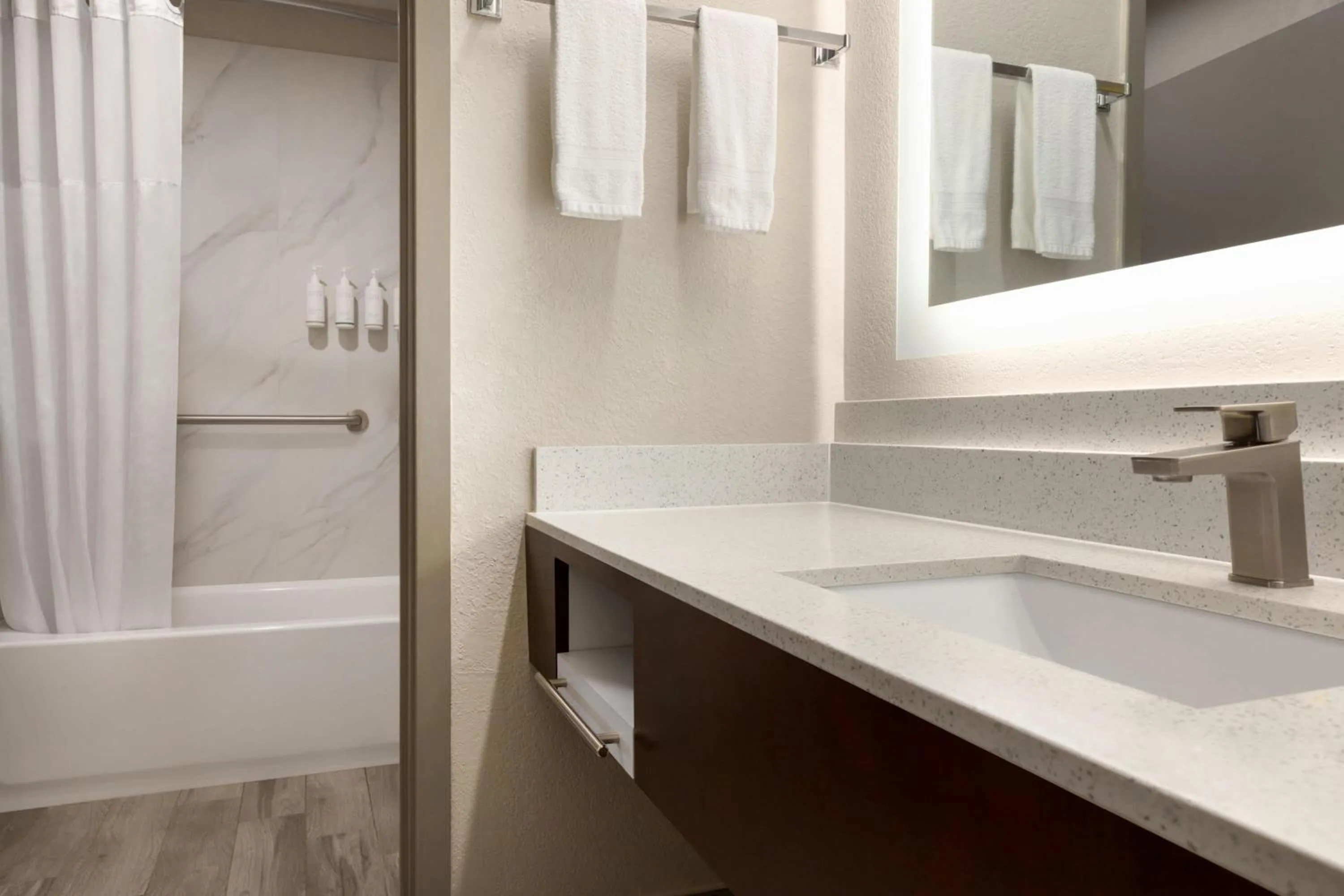 Bathroom in Days Inn by Wyndham Suites Fredericksburg