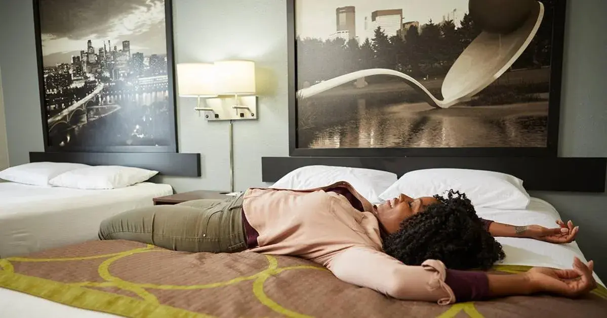 Double Room with Two Double Beds - Non-Smoking in Super 8 by Wyndham Burlington Double Room with Two Double Beds - Non-Smoking in Super 8 by Wyndham Burlington