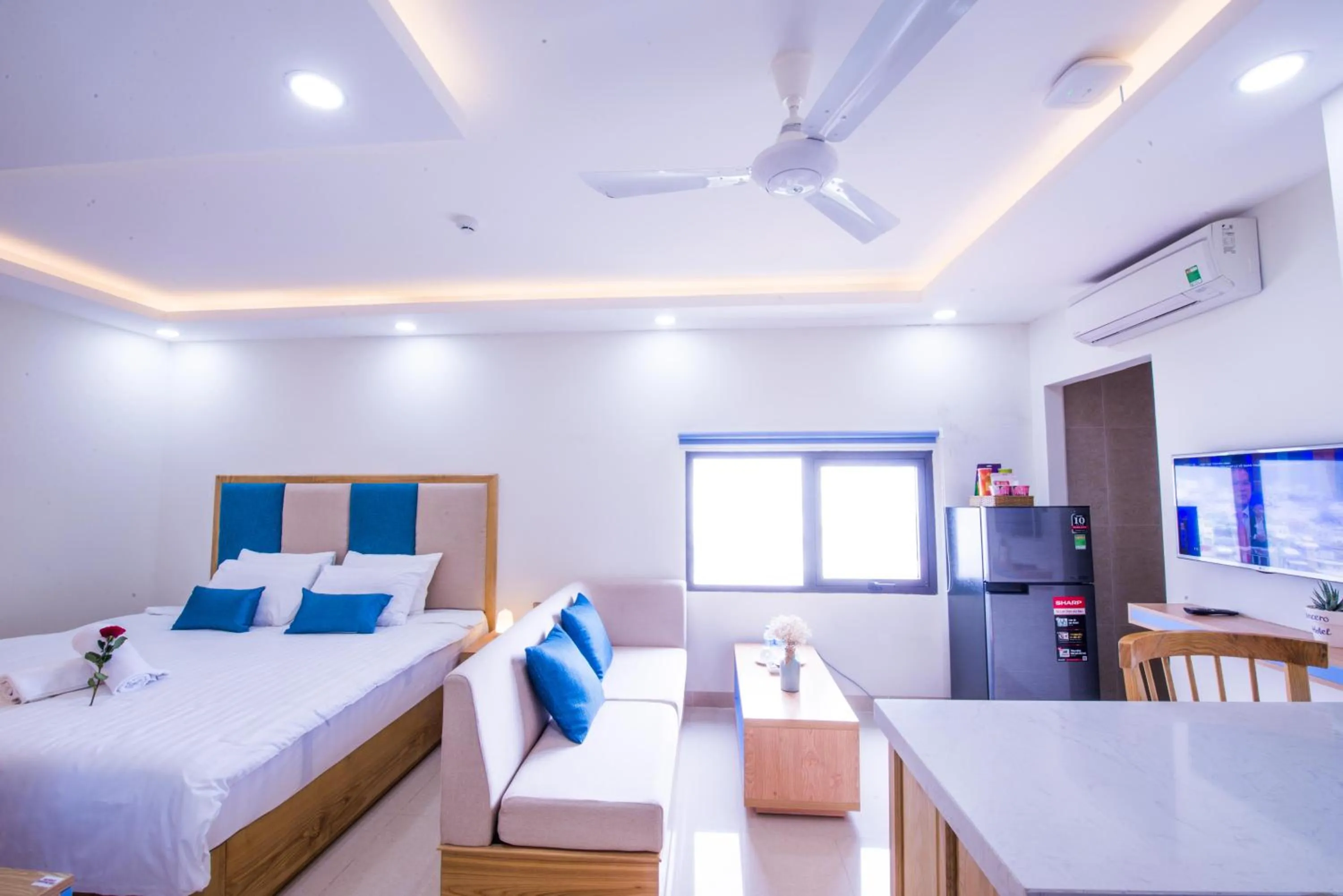 Bed in Sincero Hotel & Apartment