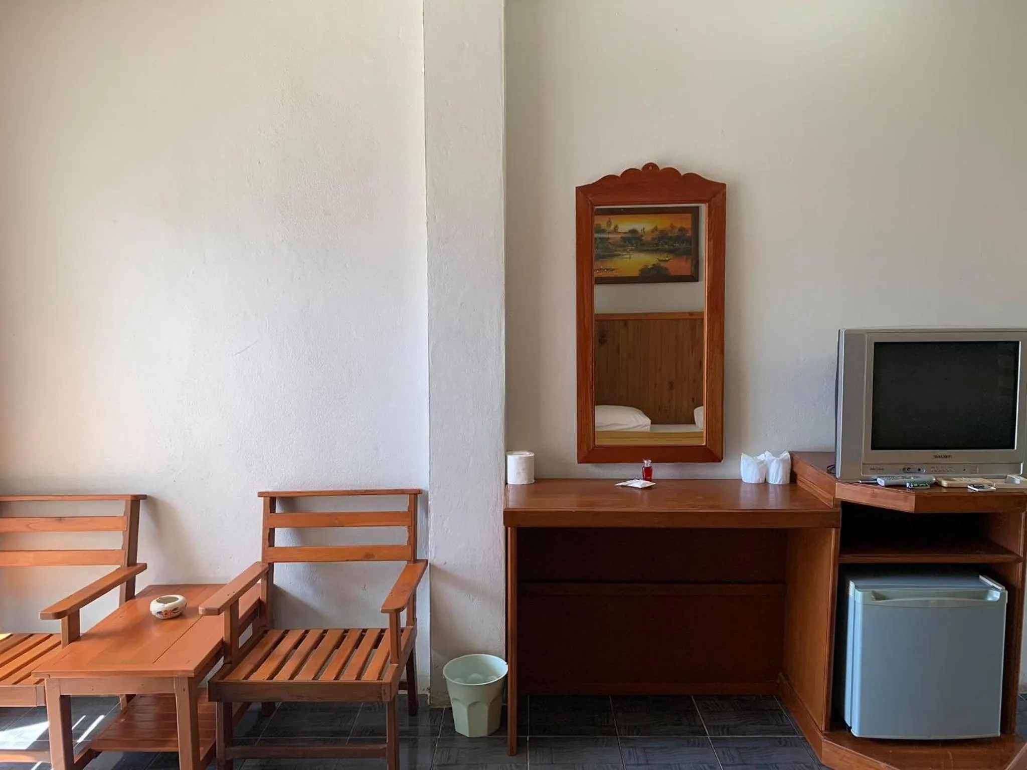 Bedroom in Rattana Guesthouse & Bungalow