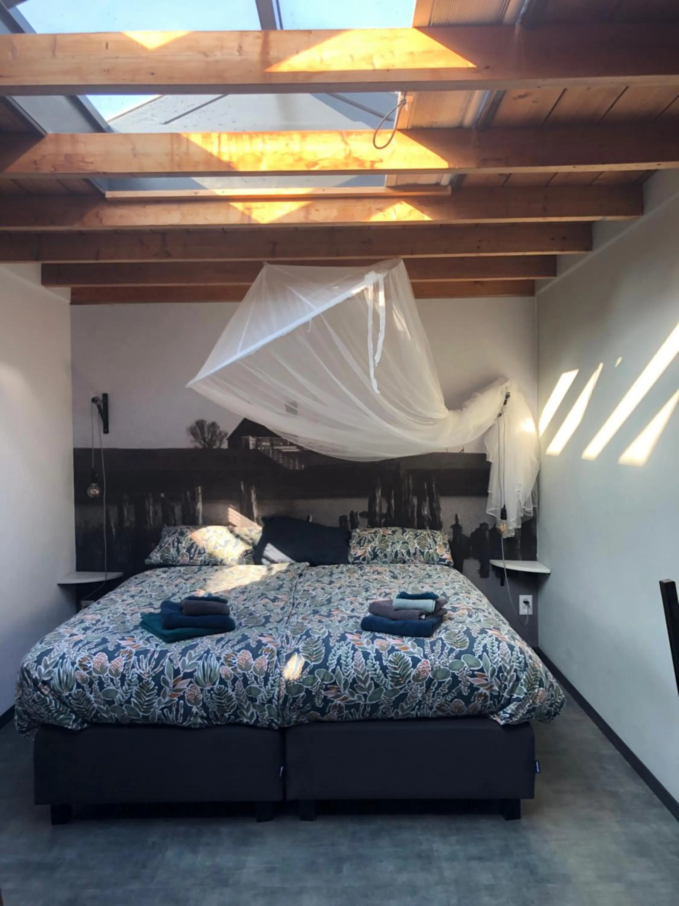 Bed in B&B de Garaazje