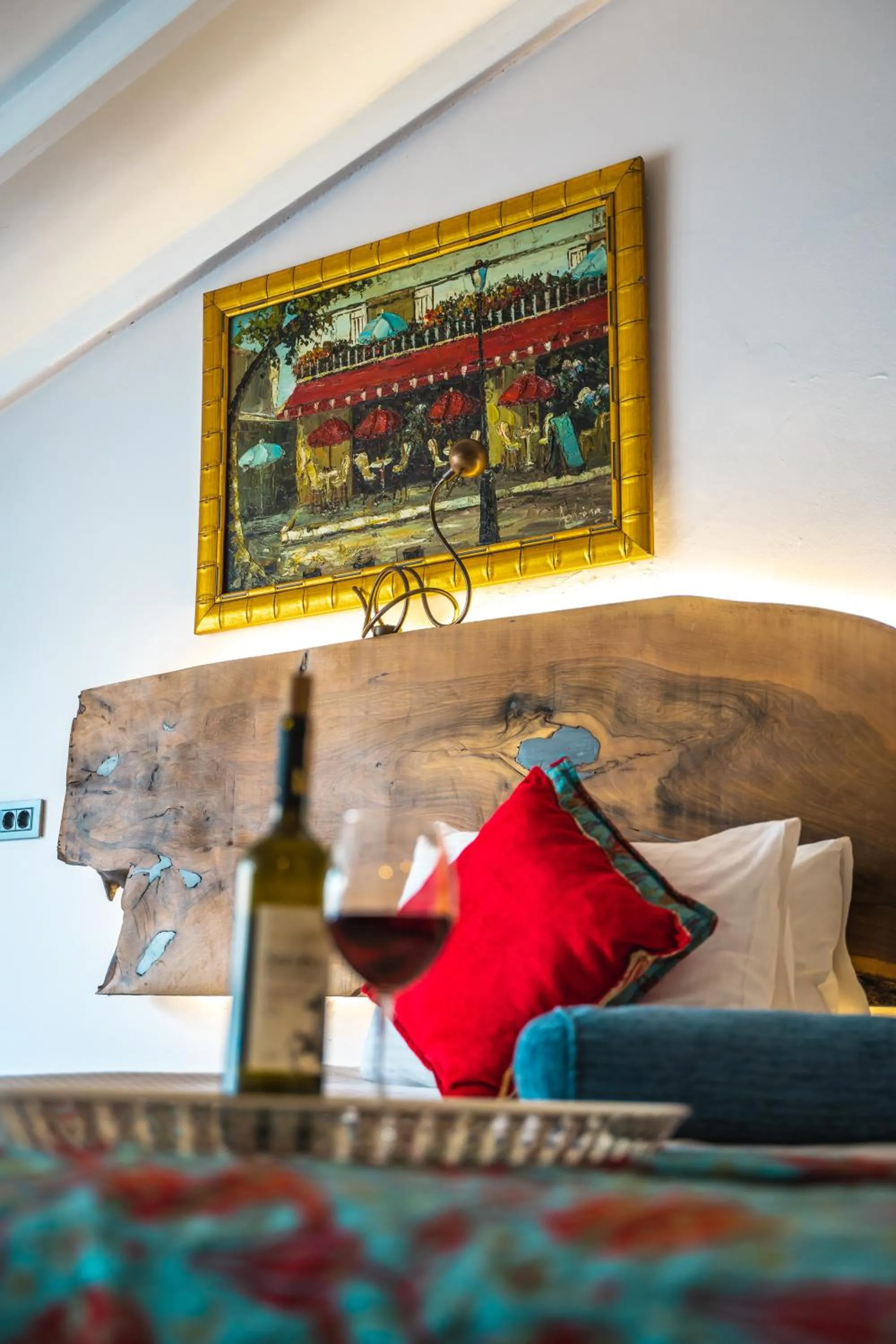 Bed in West Pera Hotel