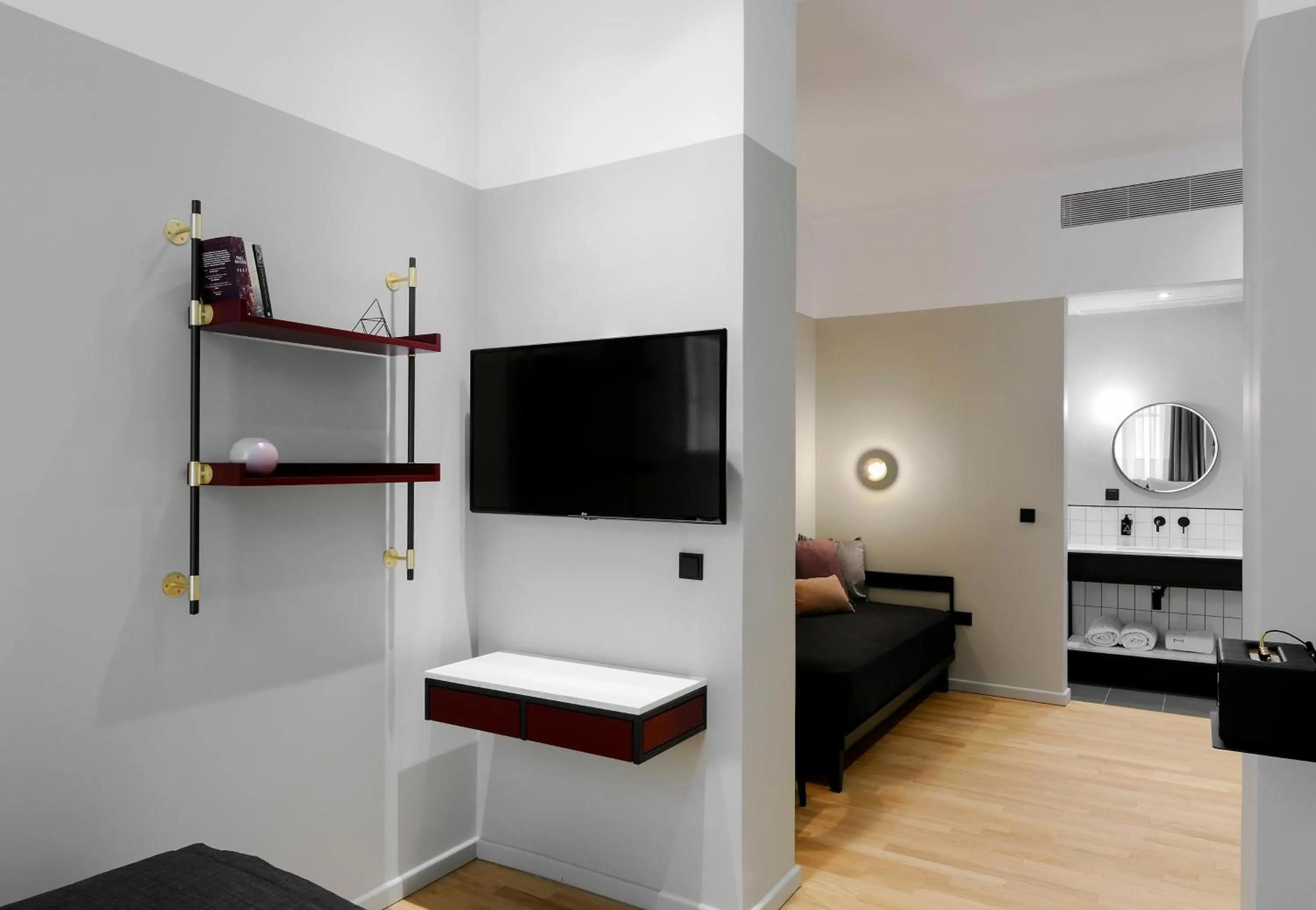 Seating area, Bed in The Modernist Thessaloniki