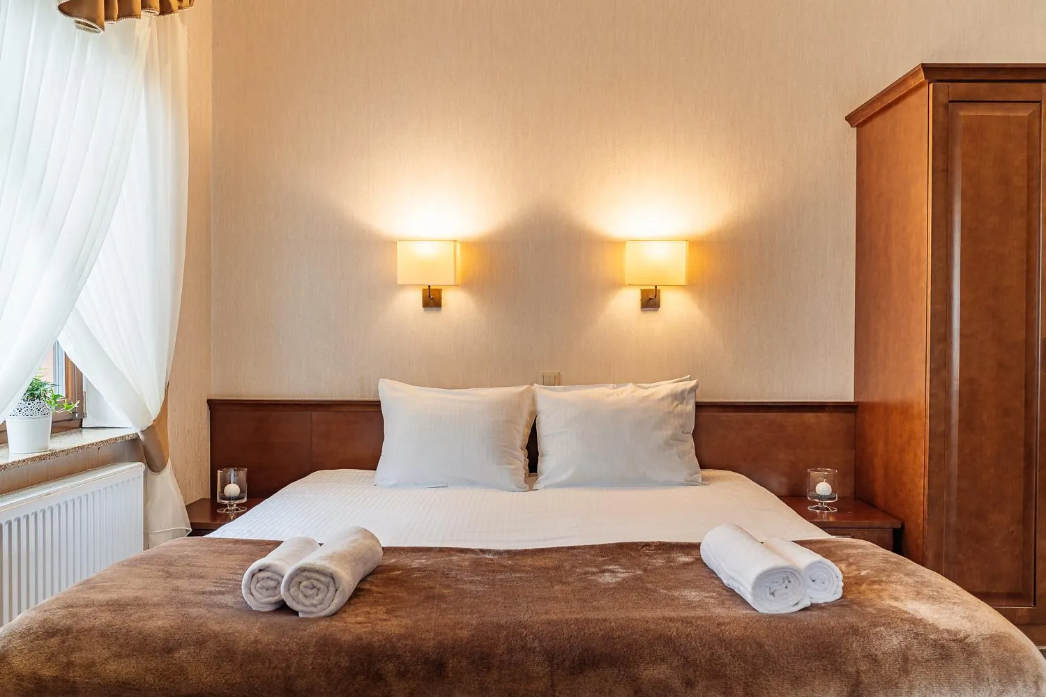 Bed in Hotel Dwór Choiny