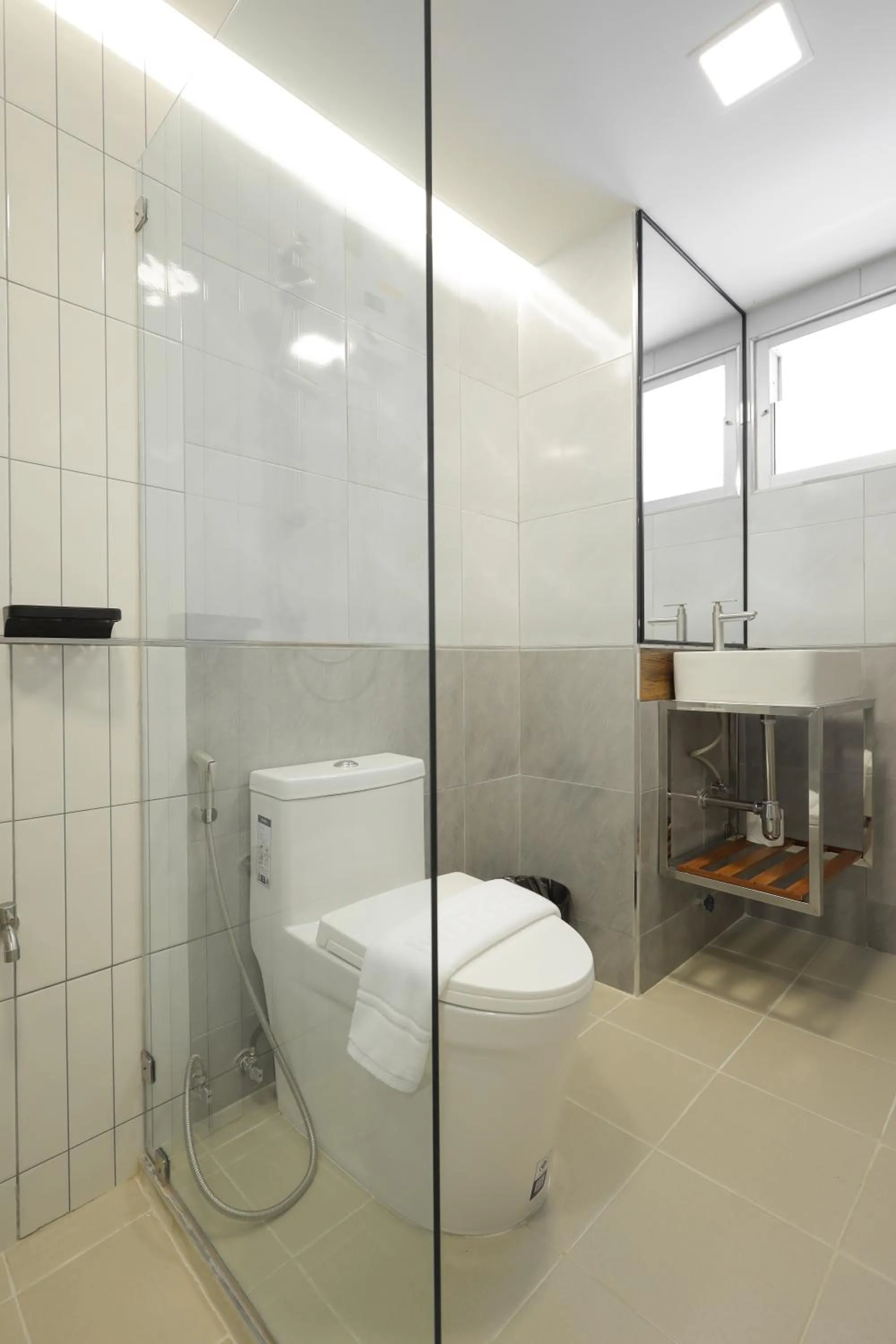 Shower in Common Living