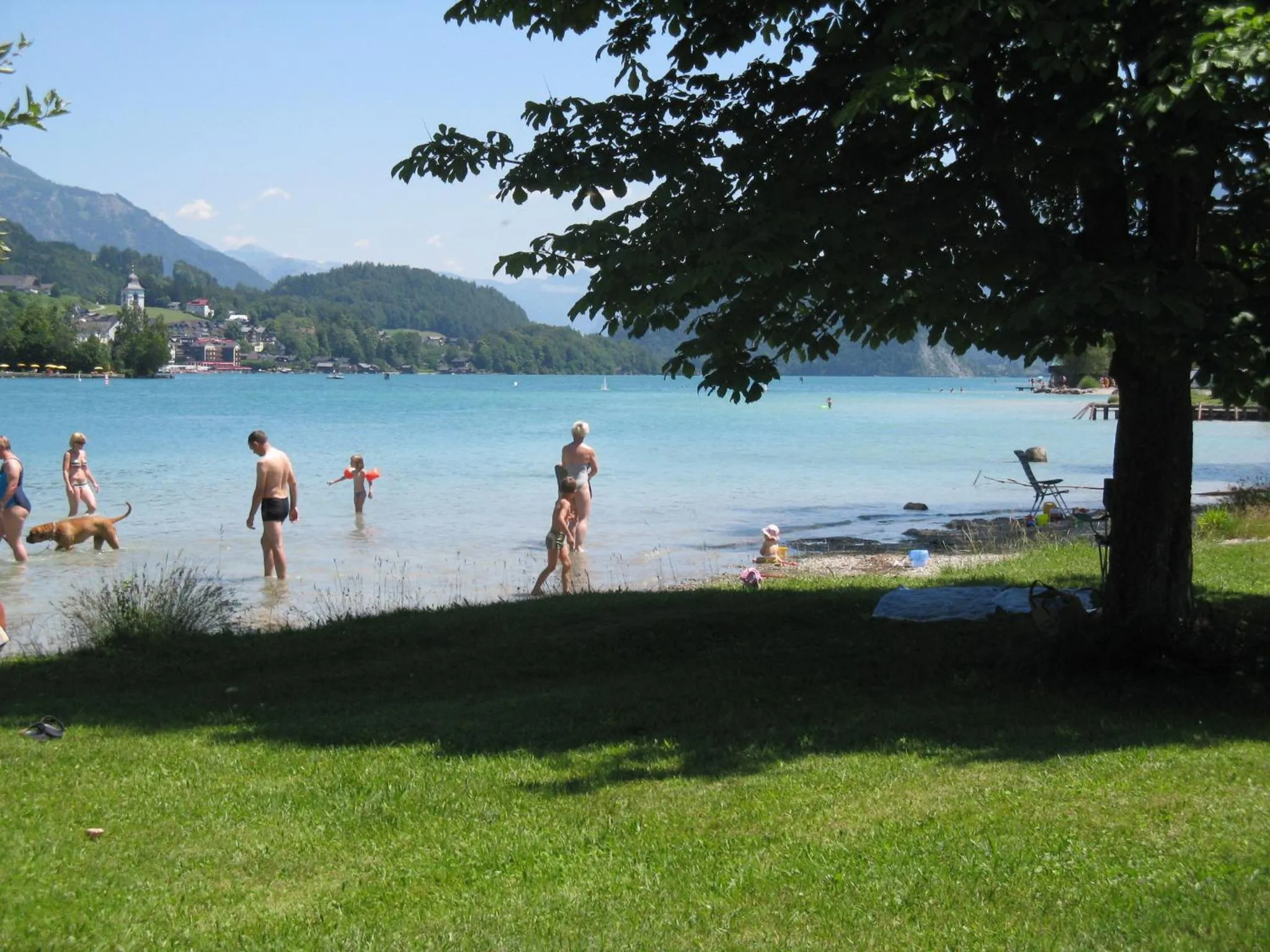 Beach in Pension Schlömmer