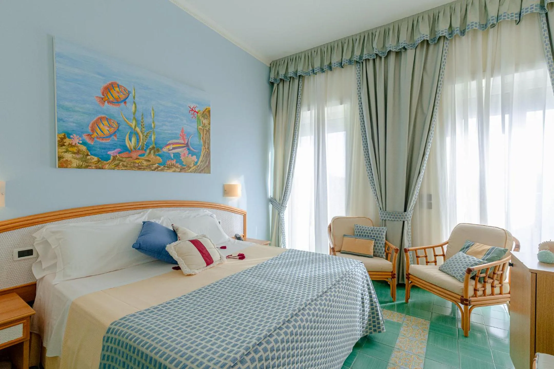 Bed in Grand Hotel Il Ninfeo