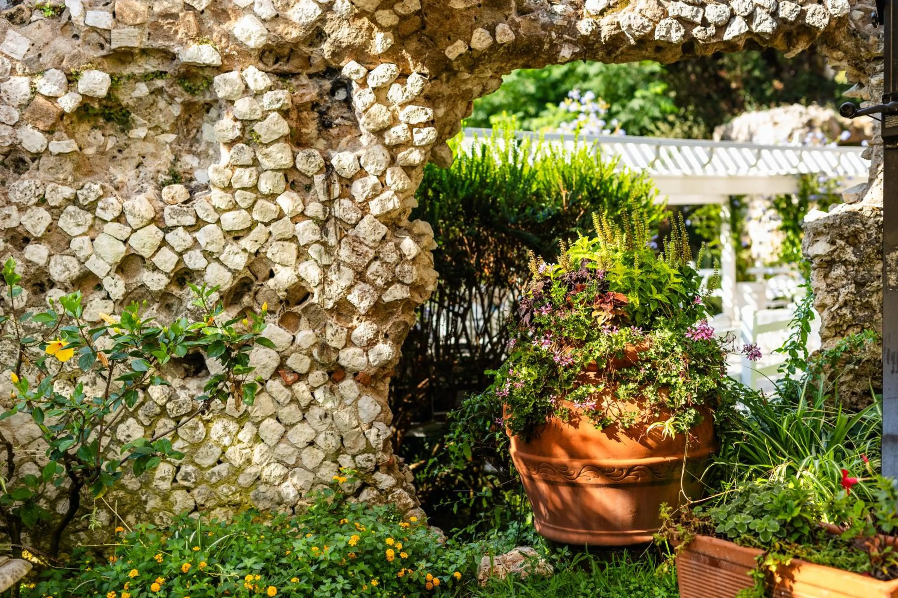 Garden view in Grand Hotel Il Ninfeo