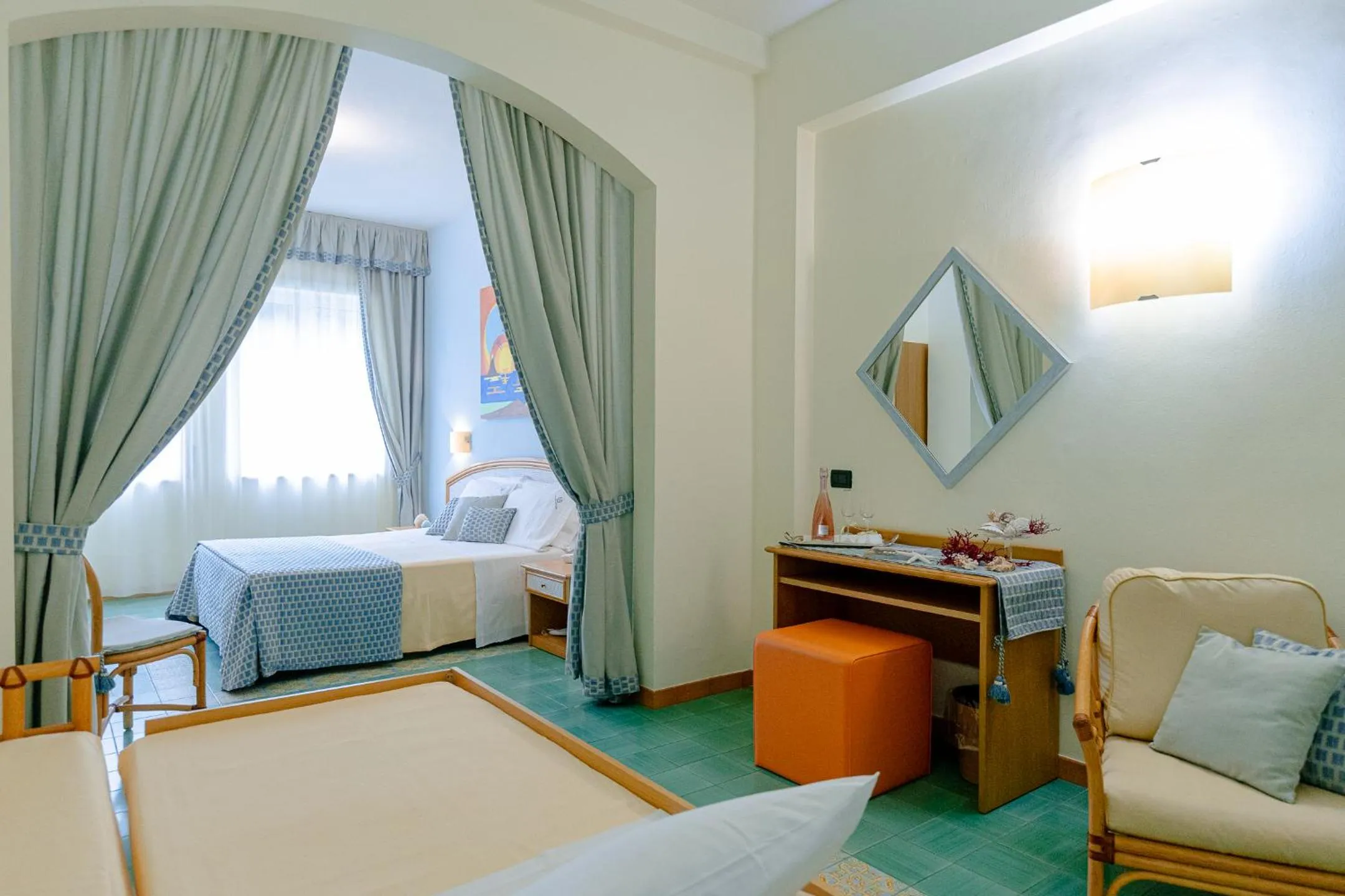 Bed in Grand Hotel Il Ninfeo