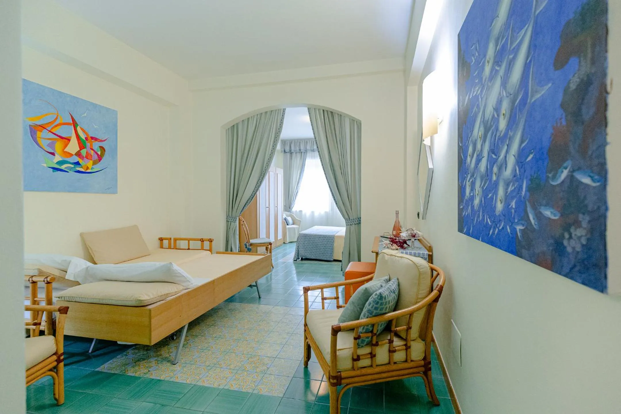 Bed in Grand Hotel Il Ninfeo