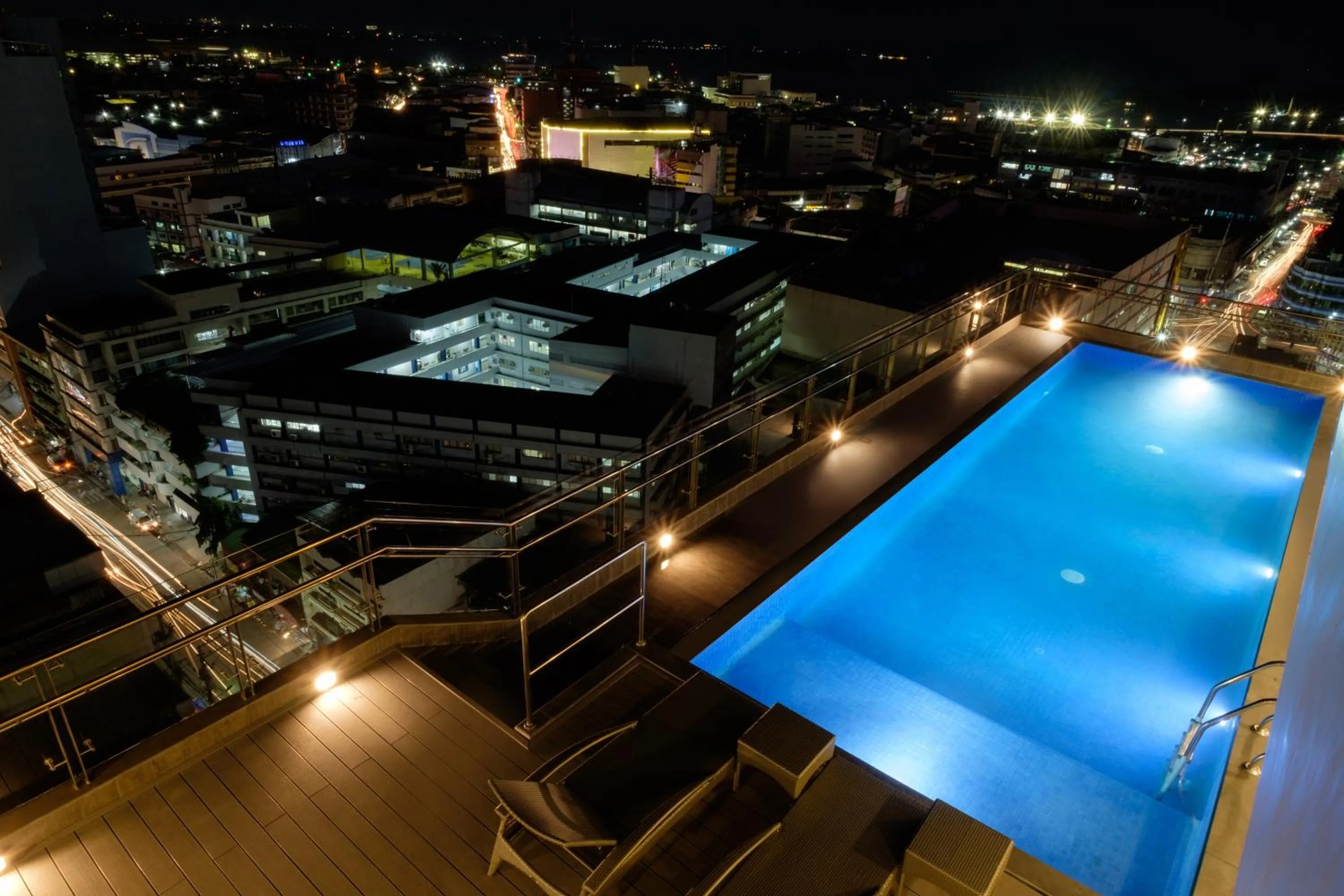 Swimming pool in One Central Hotel & Suites
