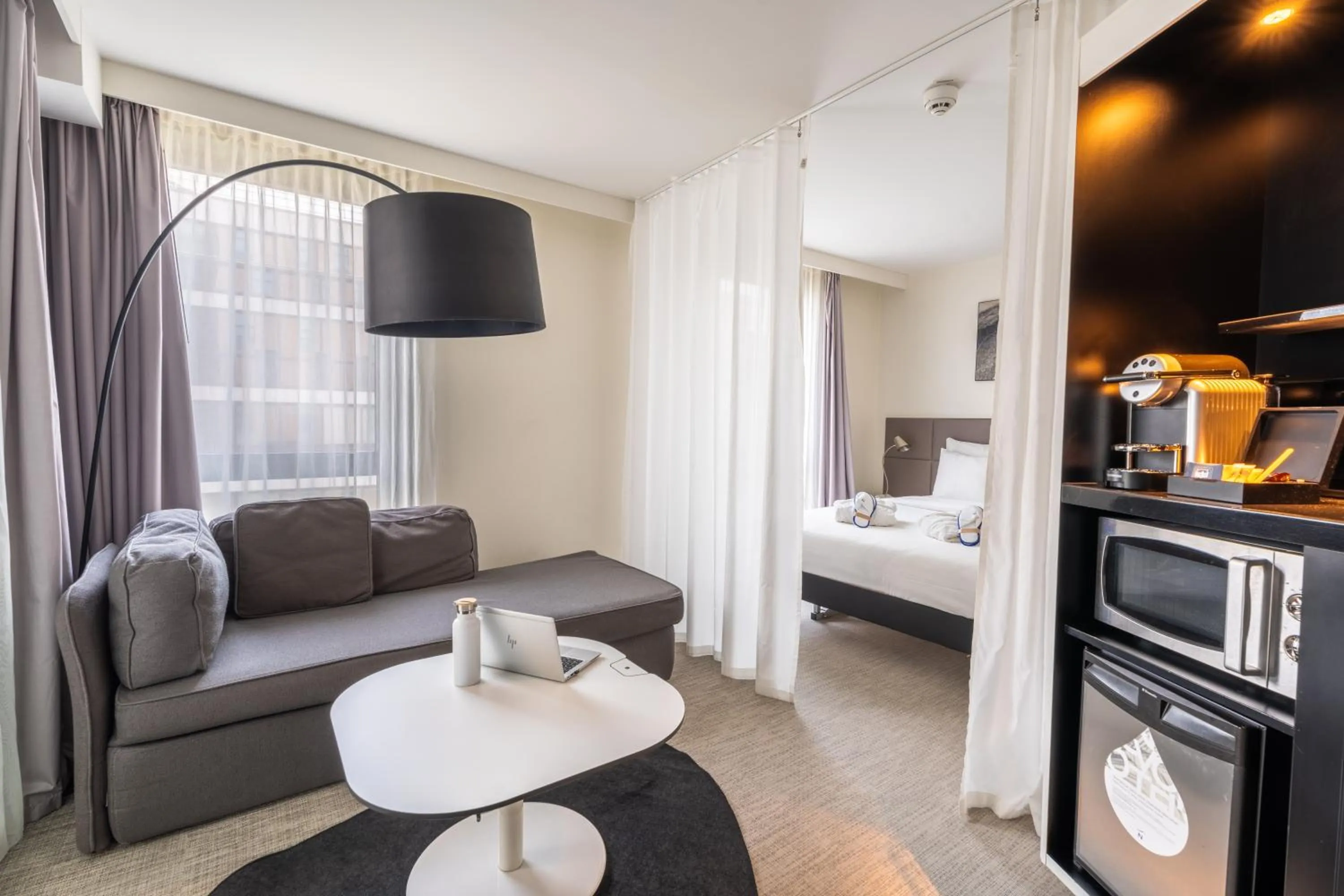 Bed in Novotel Suites Paris Issy Les Moulineaux