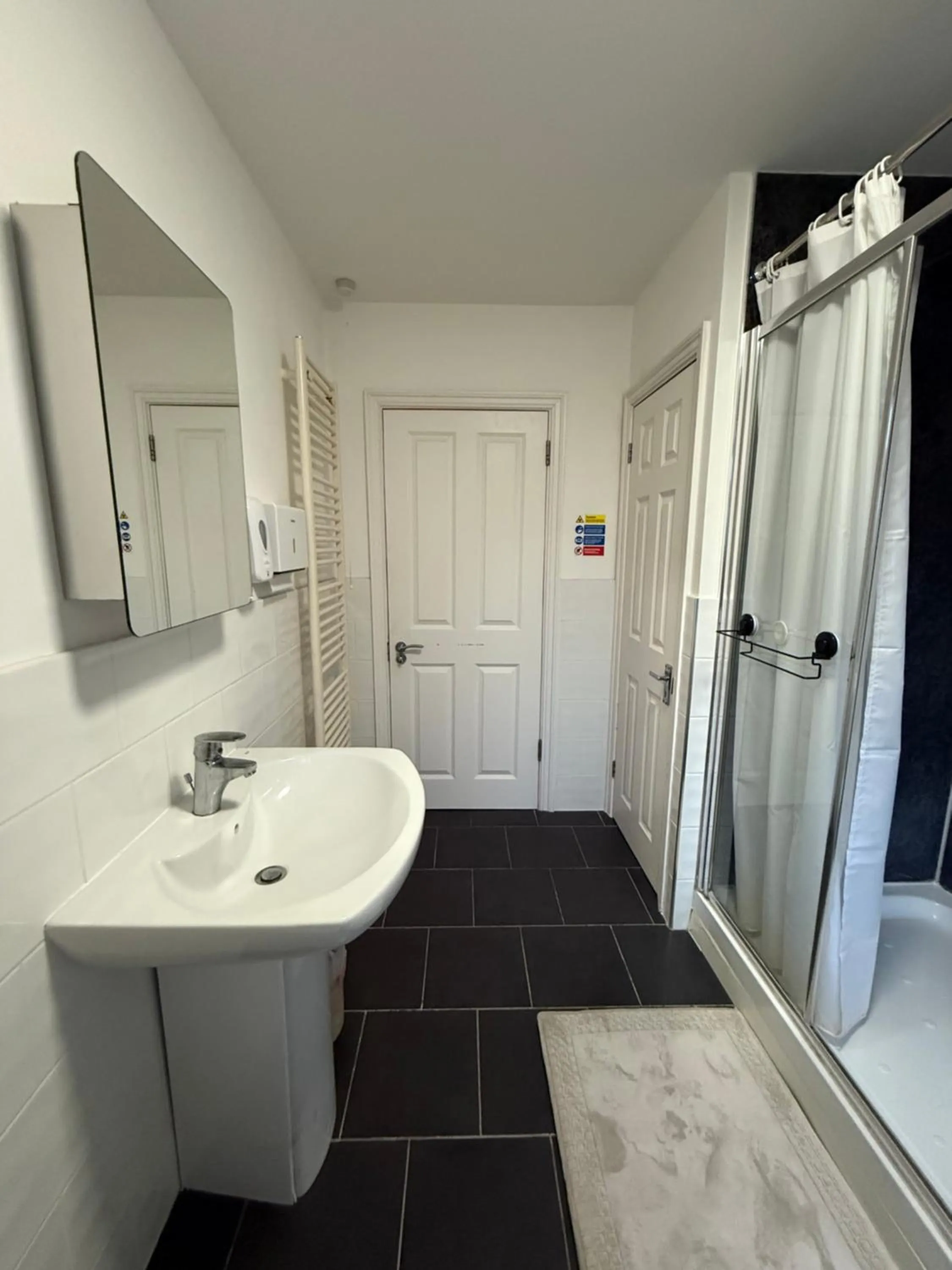 Shower in Clifton House Brighton