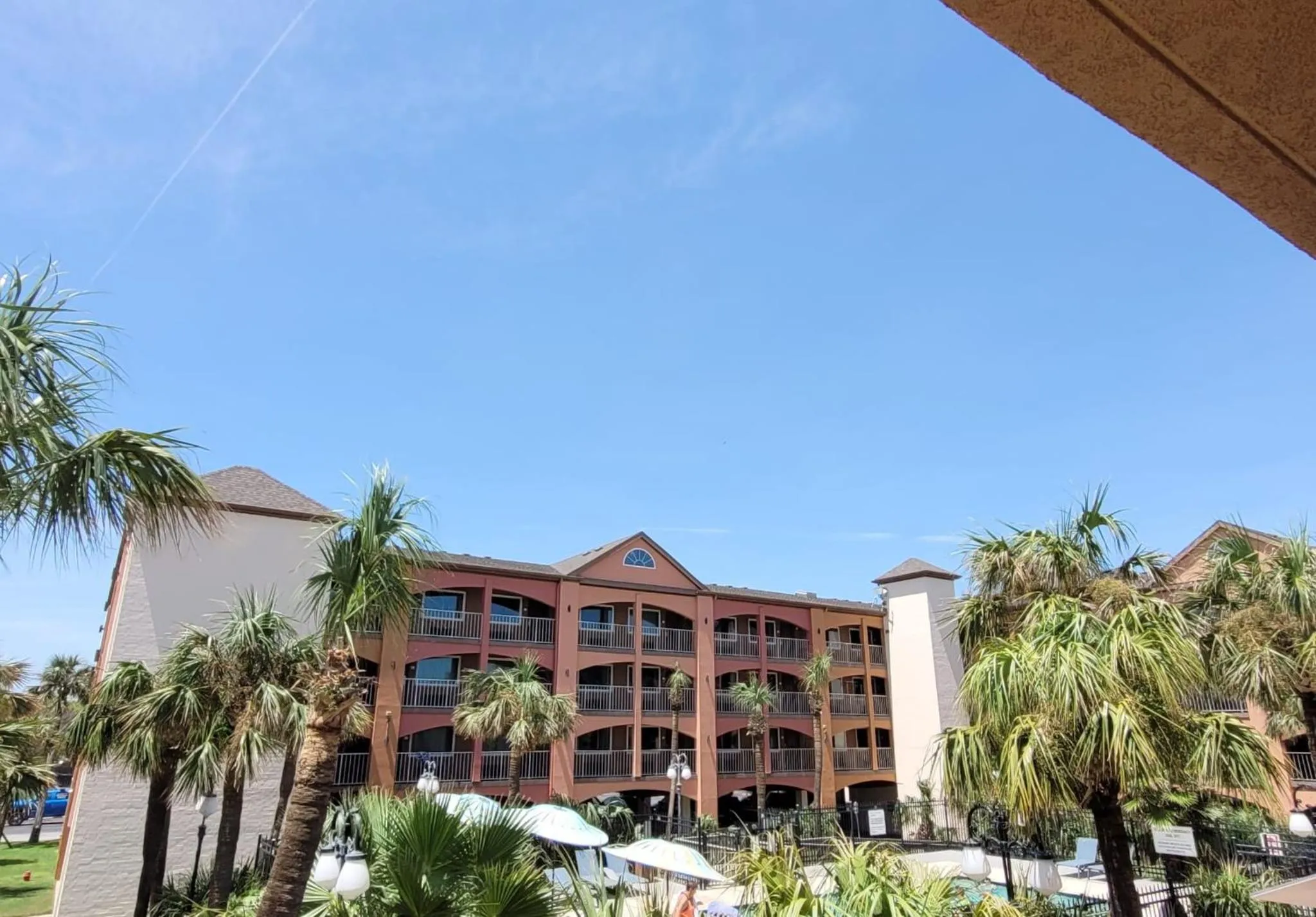 Property building in Beachfront Palms Hotel Galveston