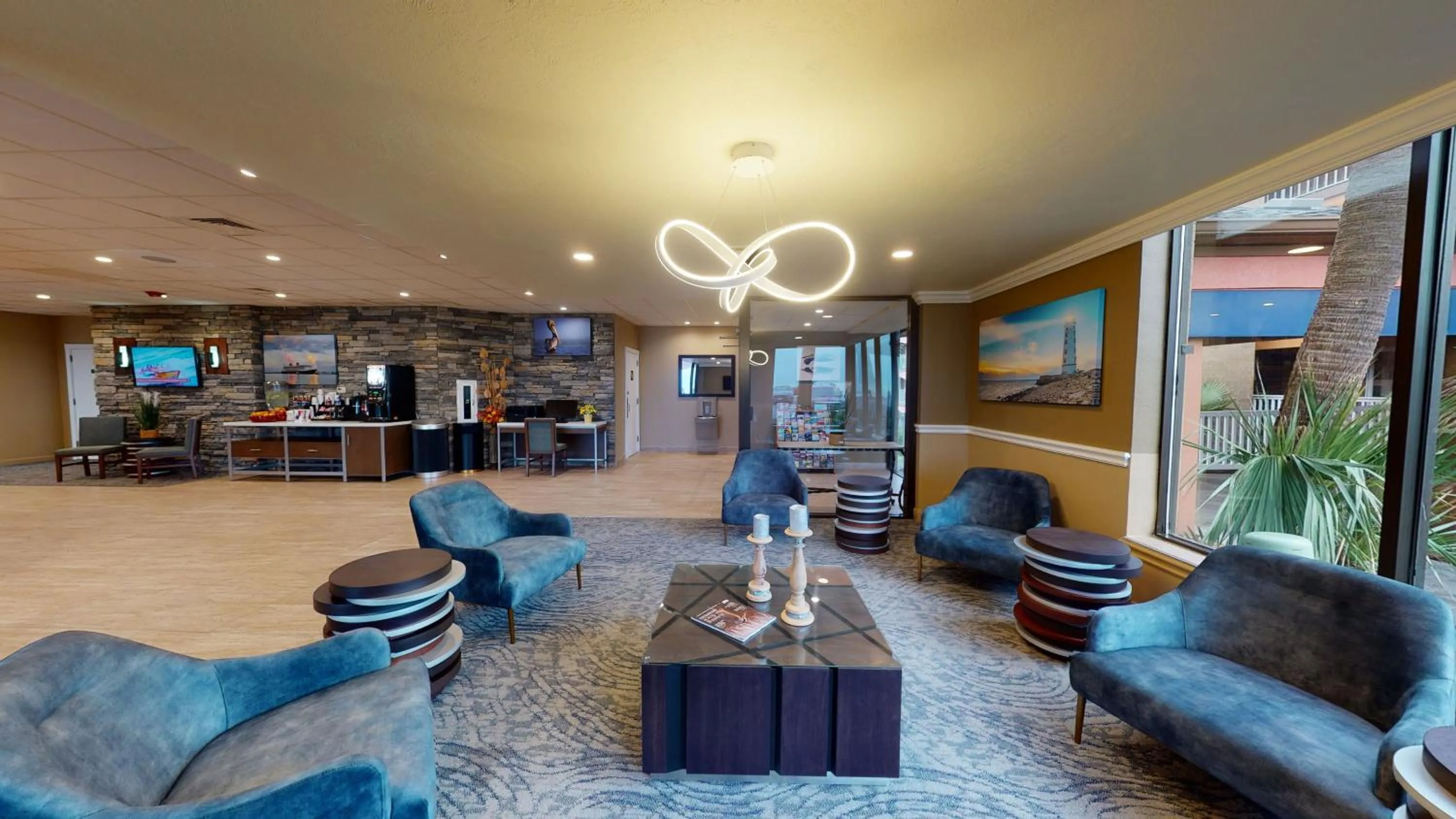 Property building in Beachfront Palms Hotel Galveston