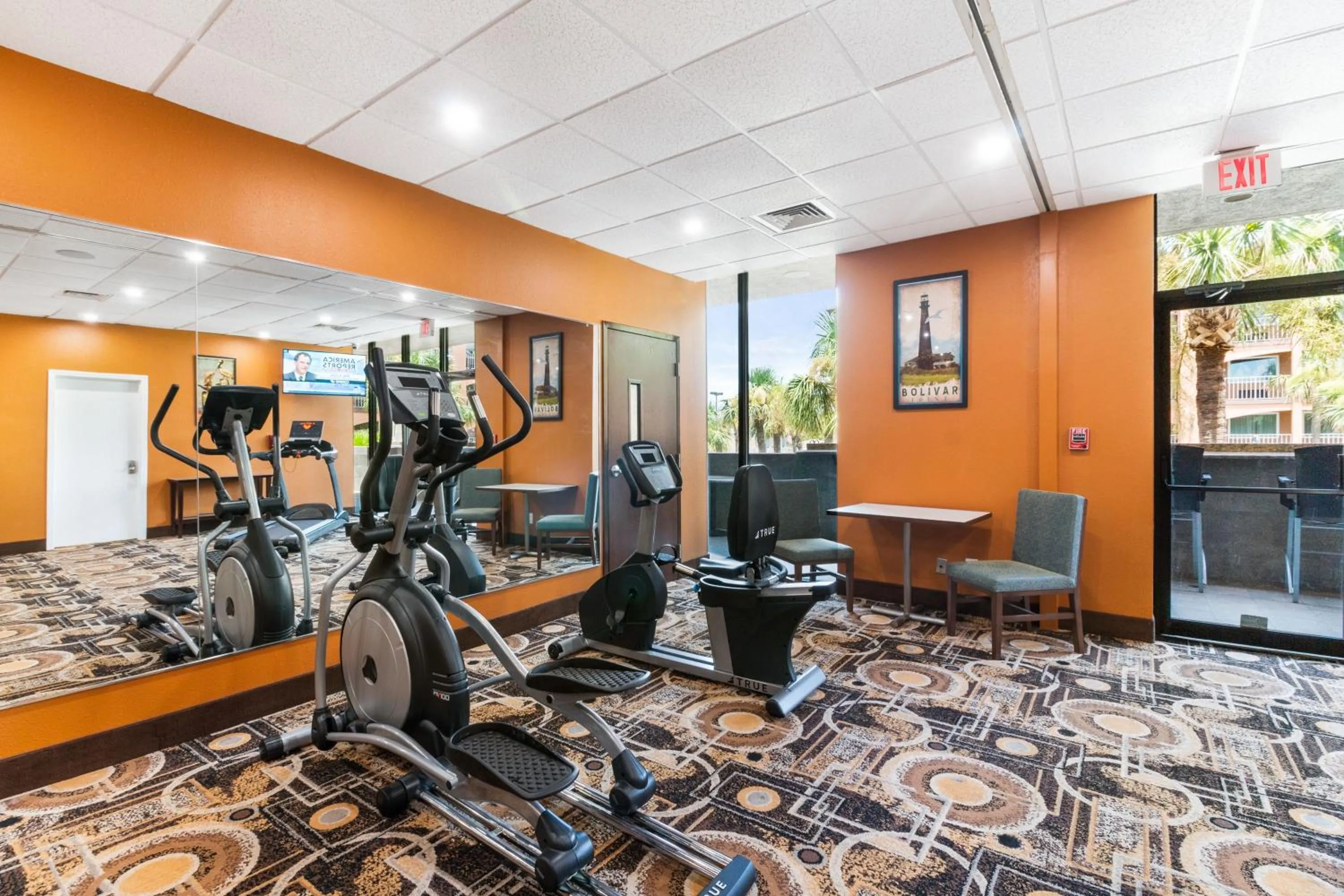 Fitness centre/facilities in Beachfront Palms Hotel Galveston
