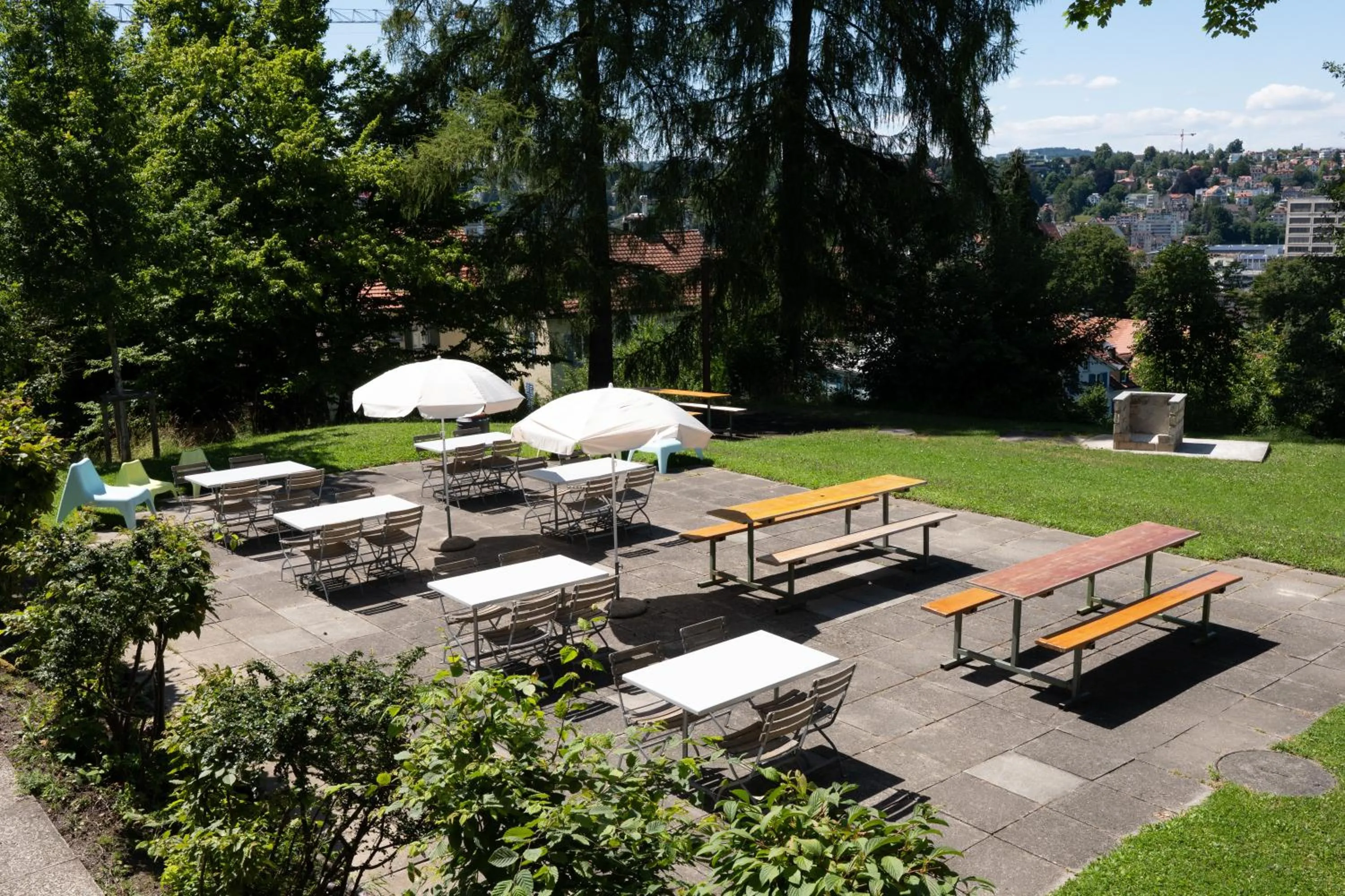 Balcony/Terrace in St. Gallen Youth Hostel