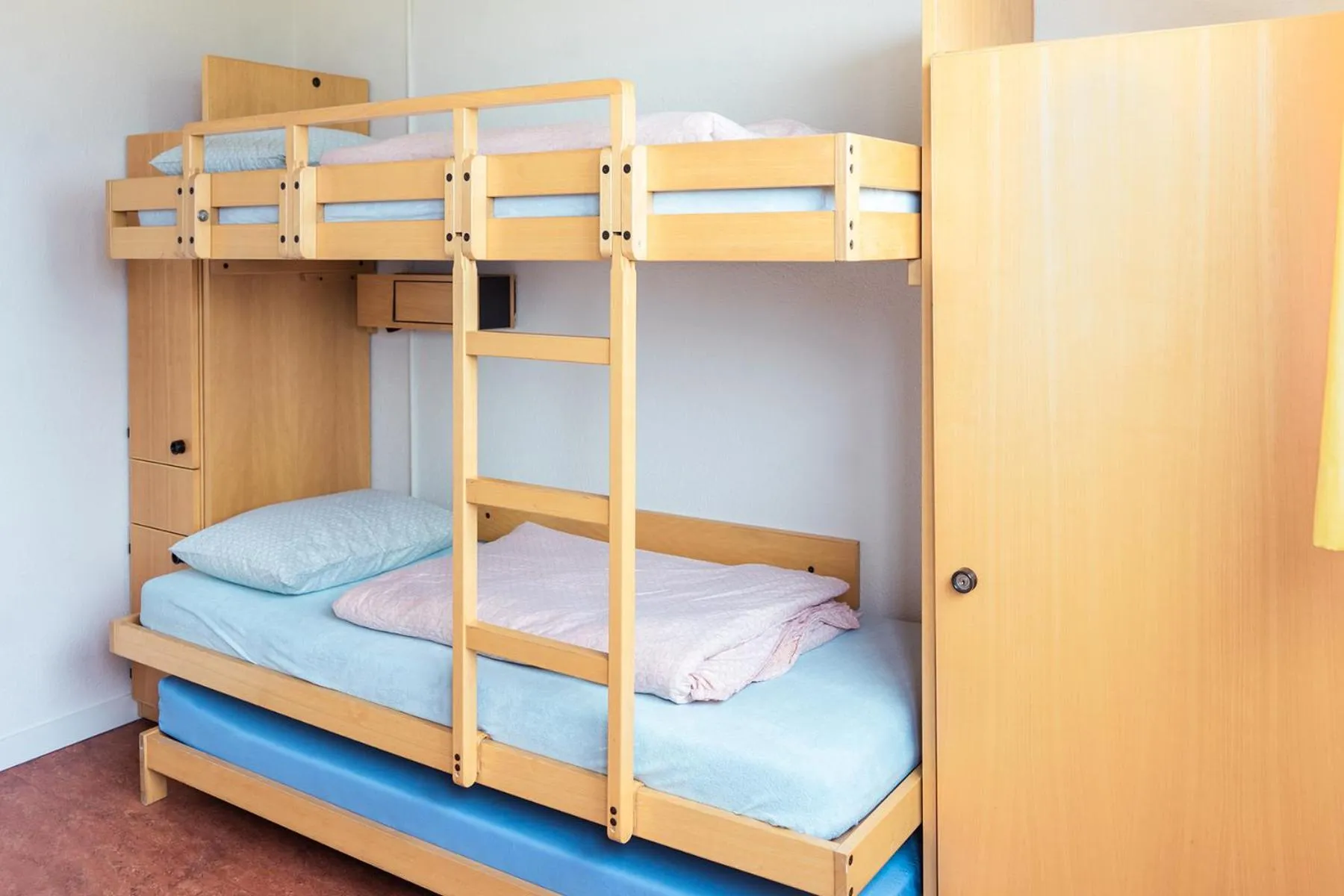 Decorative detail, Bed in St. Gallen Youth Hostel